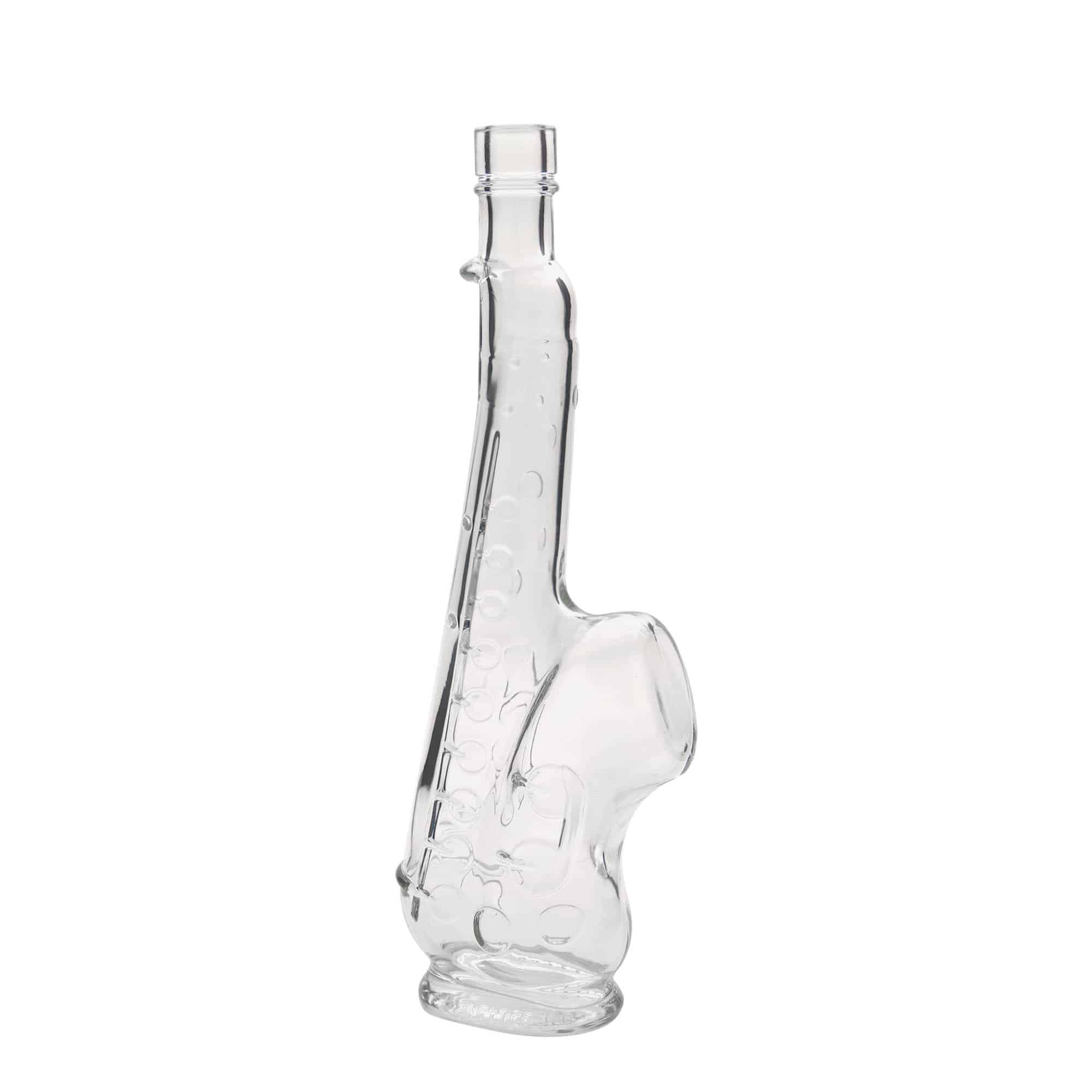 500 ml glazen fles 'Saxofoon', opening: kurk 500 ml glazen fles 'Saxofoon', opening: kurk