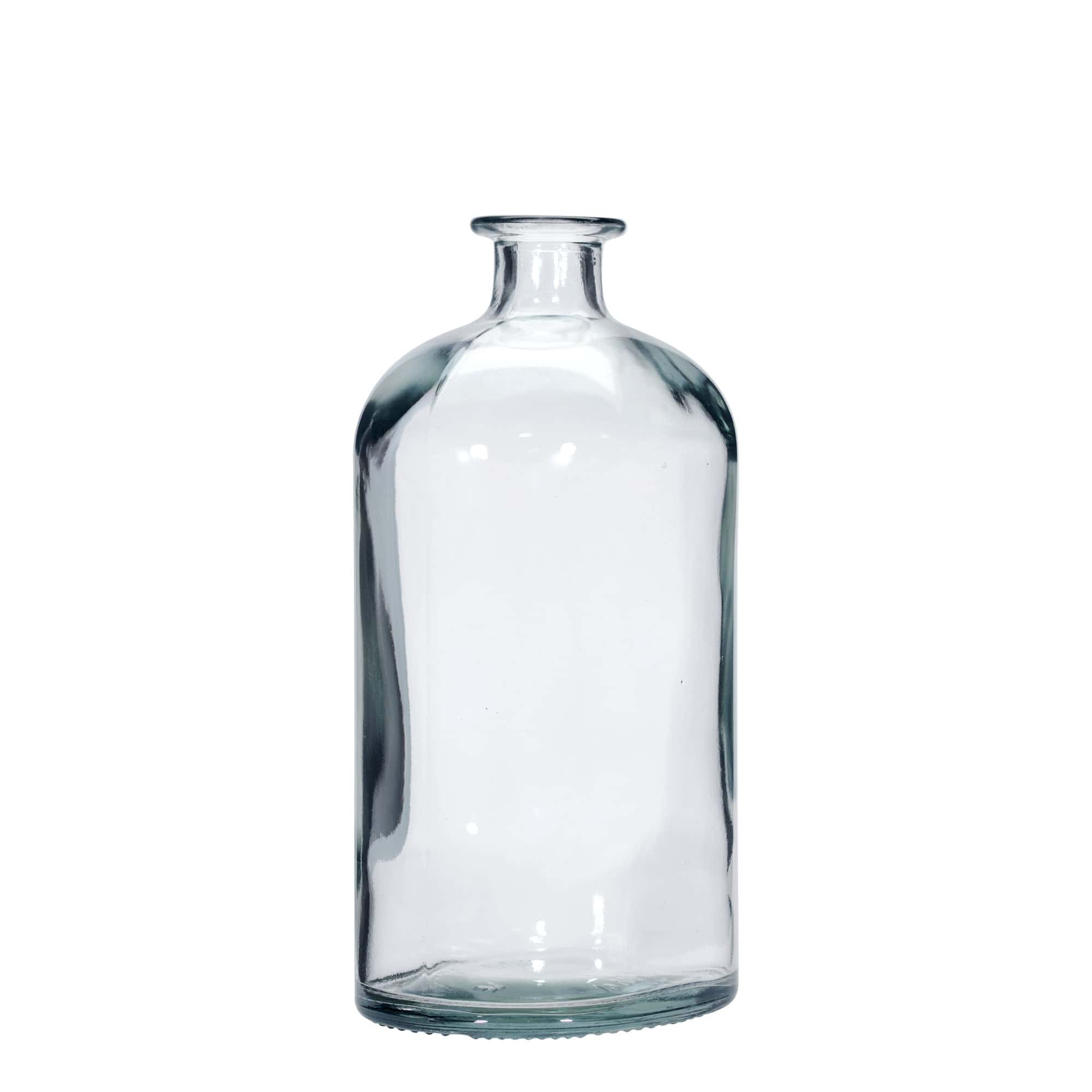Glazen fles 'Dundee', 1000 ml, ovaal, monding: kurk Glazen fles 'Dundee', 1000 ml, ovaal, monding: kurk