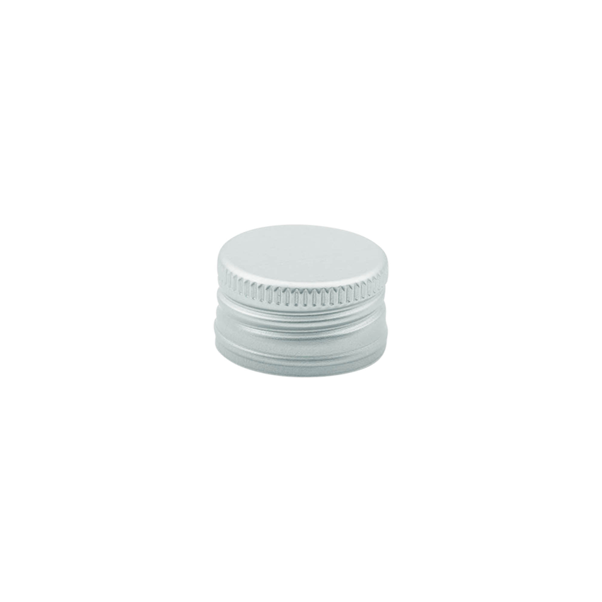Schroefdop, metaal, zilver, voor monding: PP 24 Schroefdop, metaal, zilver, voor monding: PP 24