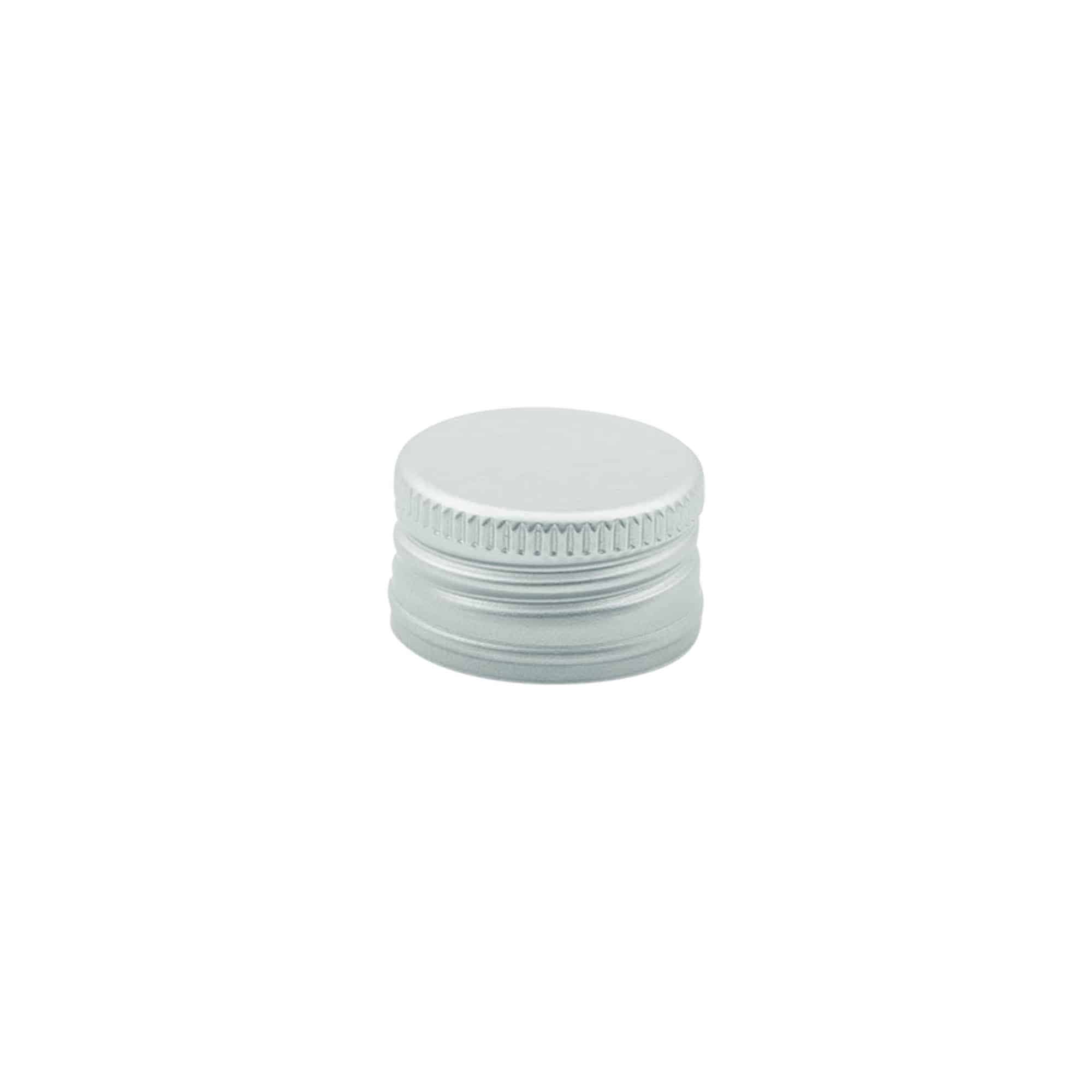 Schroefdop, metaal, zilver, voor monding: PP 24