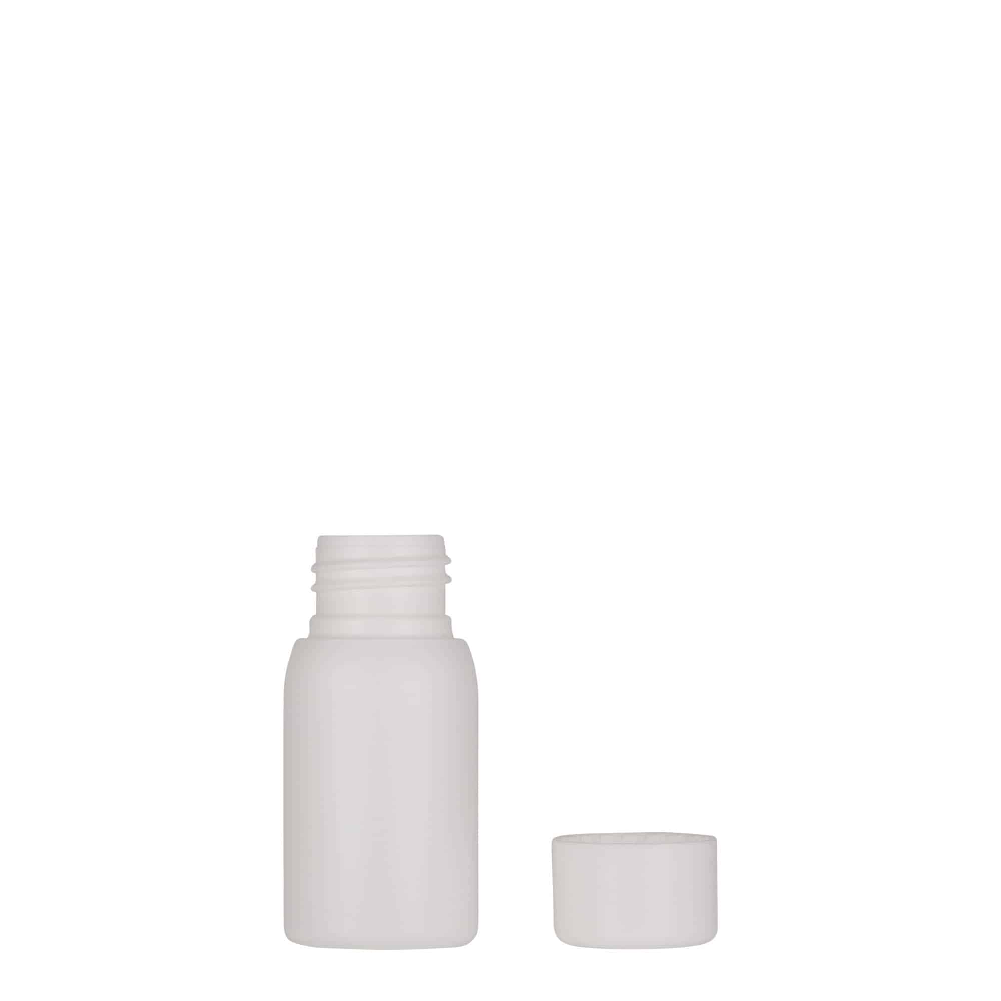 30 ml kunststoffles 'Tuffy', HDPE, wit, hals: 24/410