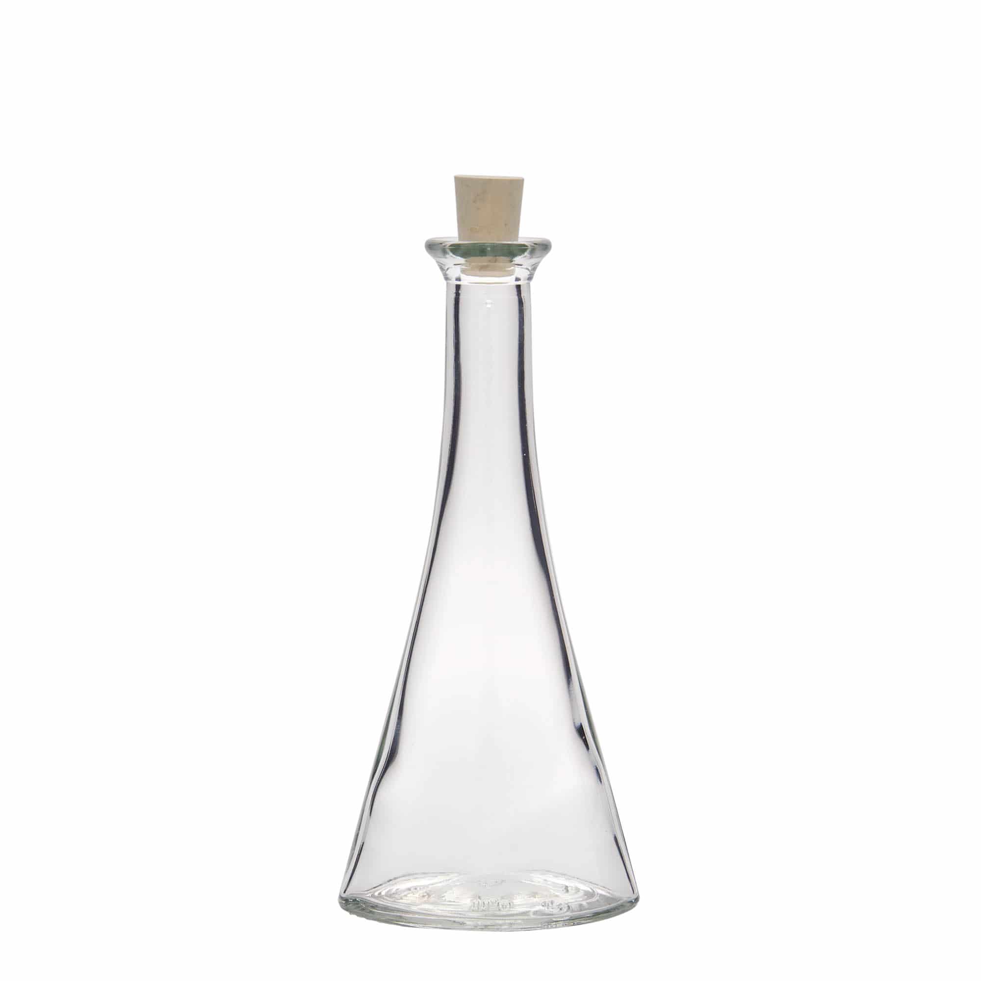 100 ml glazen fles 'Veronica', halfrond, opening: kurk