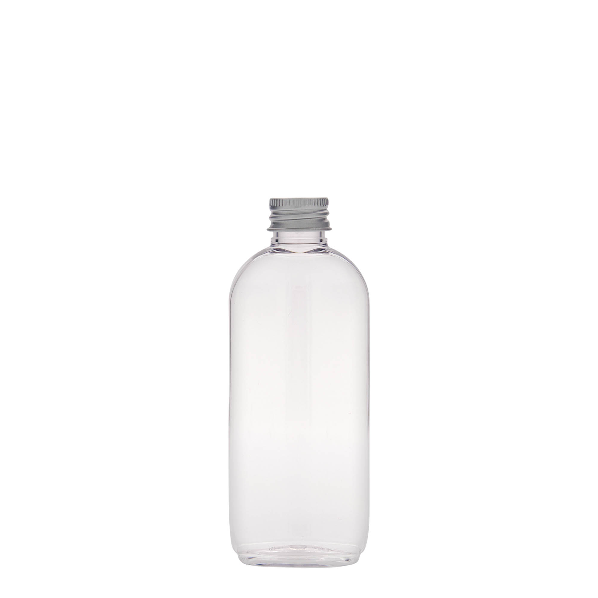 100 ml PET-fles 'Iris', ovaal, kunststof, hals: 20/410 100 ml PET-fles 'Iris', ovaal, kunststof, hals: 20/410
