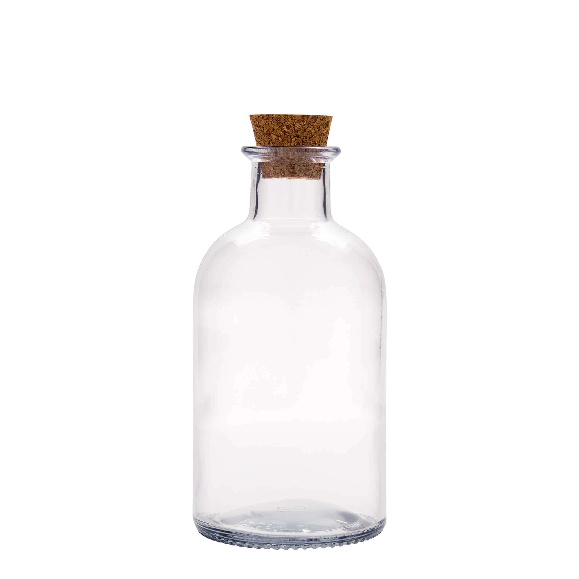 500 ml glazen fles apotheker 'Italia', hals: kurk