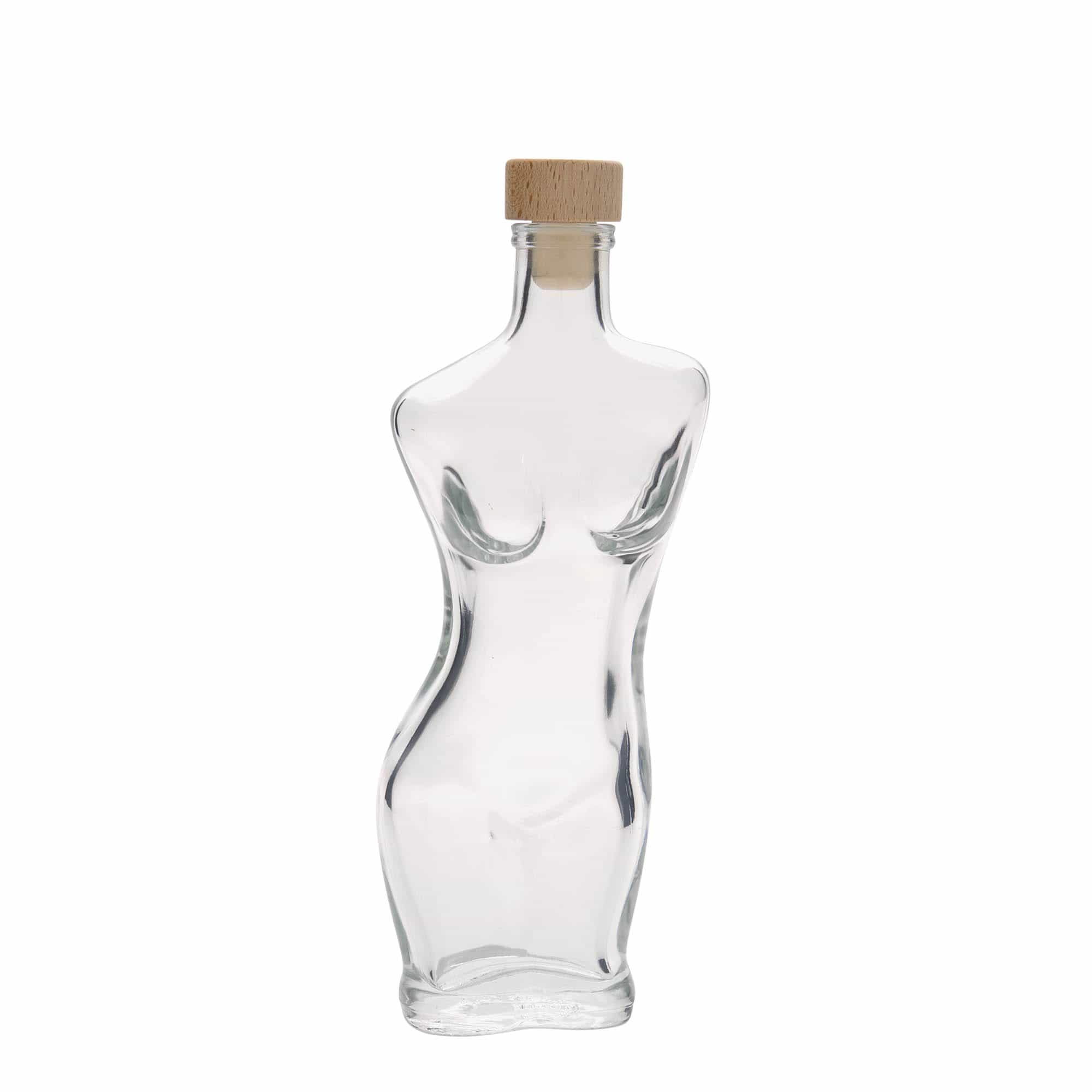 200 ml glazen fles 'Eva', opening: kurk