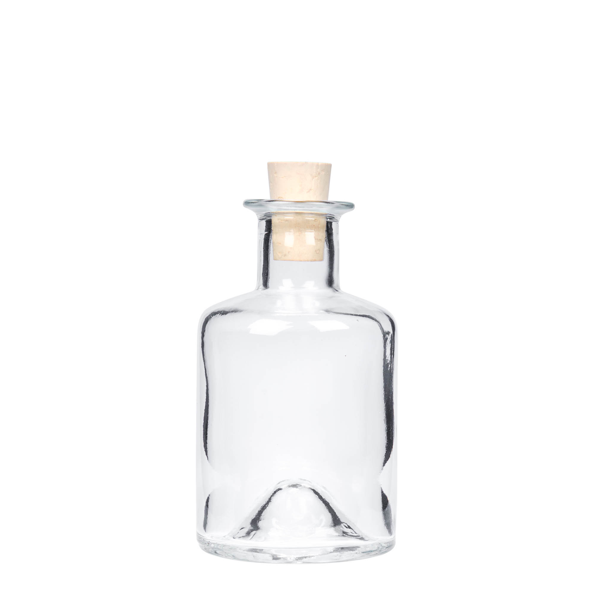 200 ml glazen fles apotheker, opening: kurk 200 ml glazen fles apotheker, opening: kurk