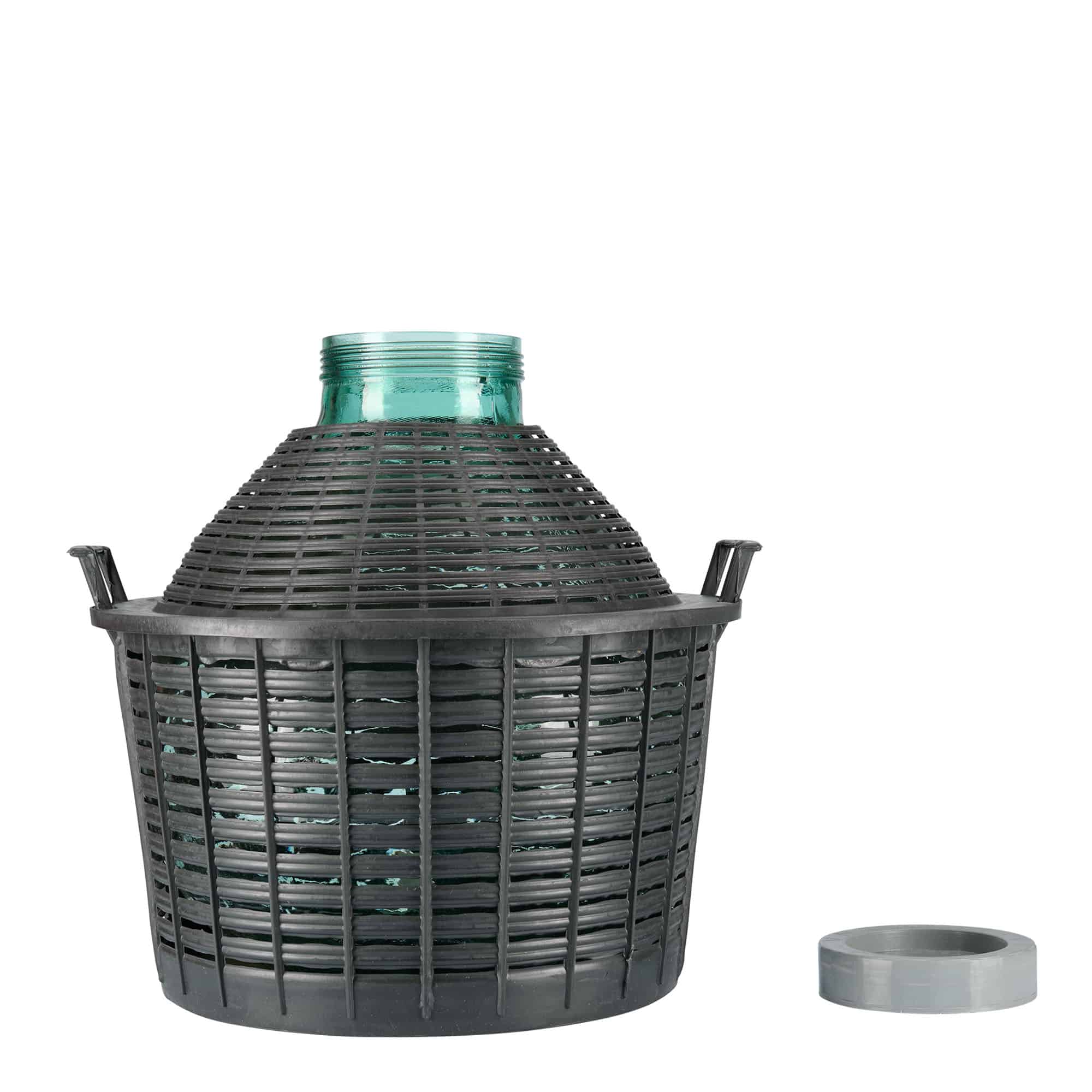 25 l ballonfles met brede hals, glas, opening: schroefdop