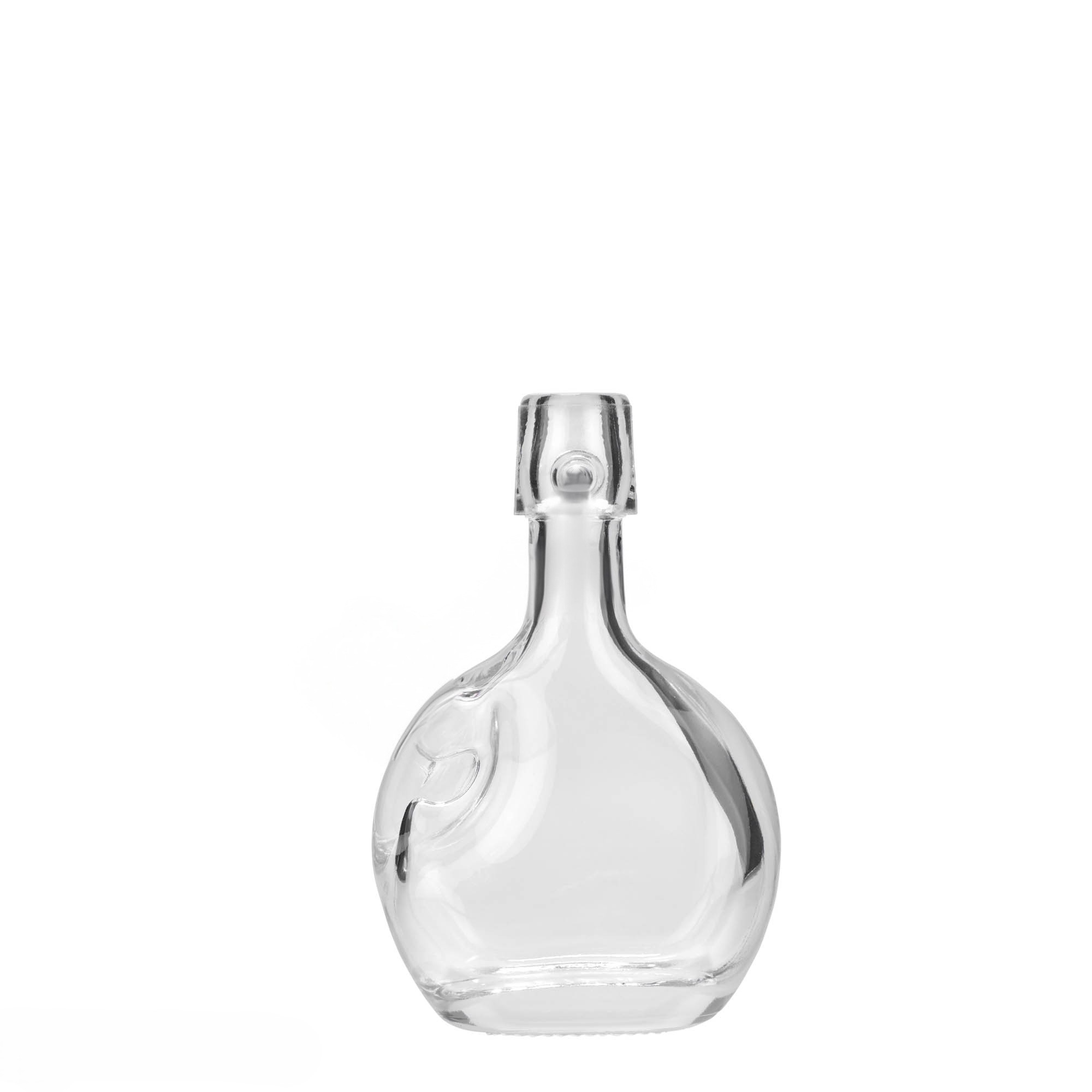 40 ml glazen fles 'Lukas', ovaal, opening: beugelsluiting 40 ml glazen fles 'Lukas', ovaal, opening: beugelsluiting