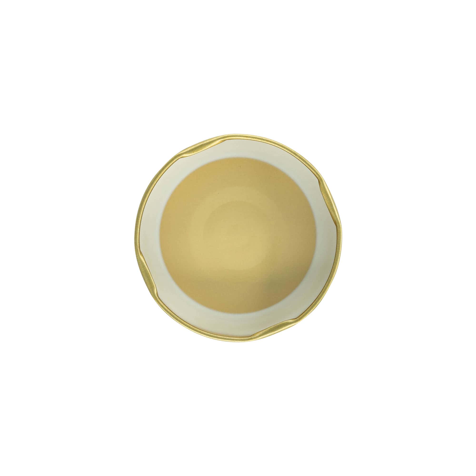 Deep-Twist-Off-sluiting, wit blik, goud, voor monding: Deep-TO 66