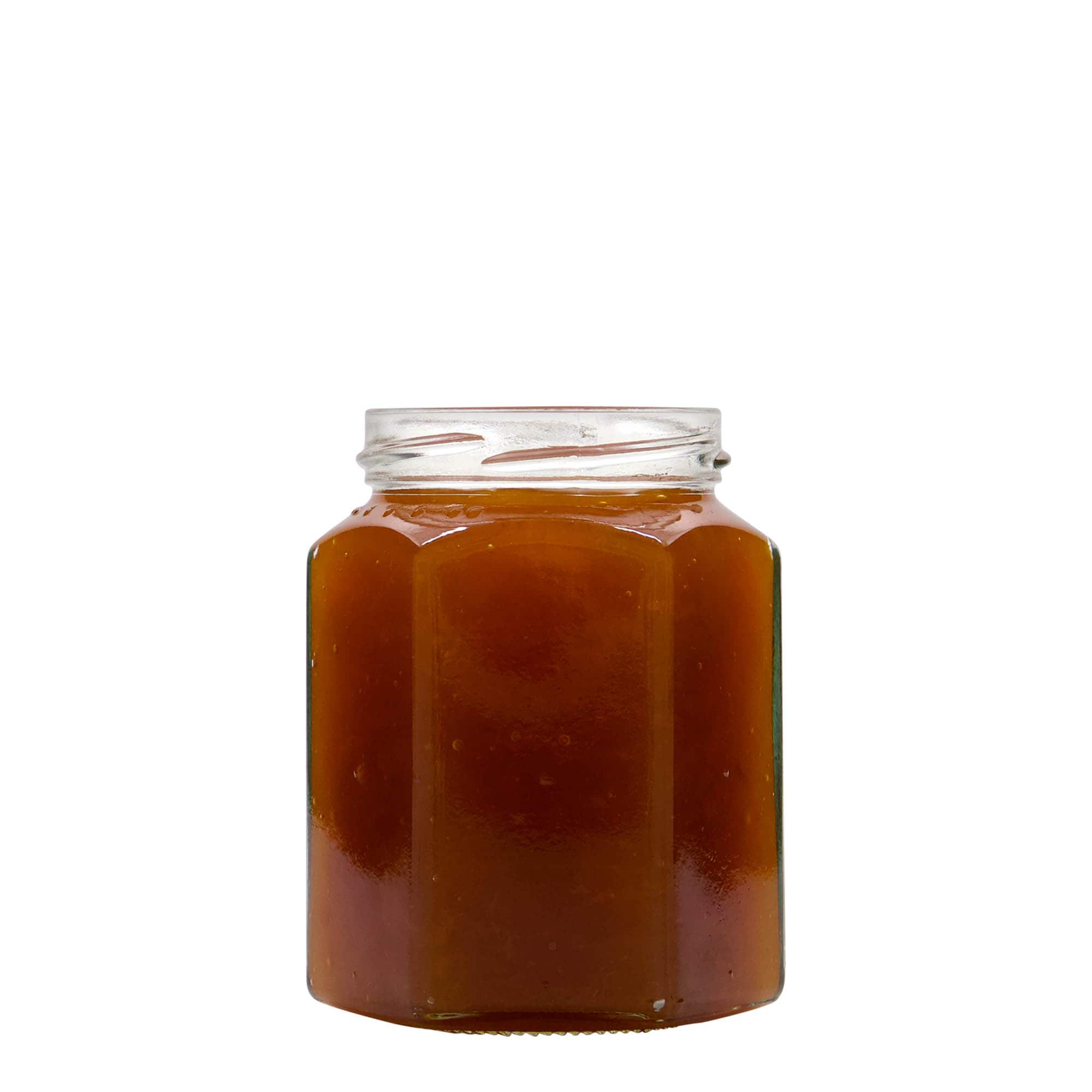 288 ml zeskantglas, opening: twist-off (TO 63) 288 ml zeskantglas, opening: twist-off (TO 63)