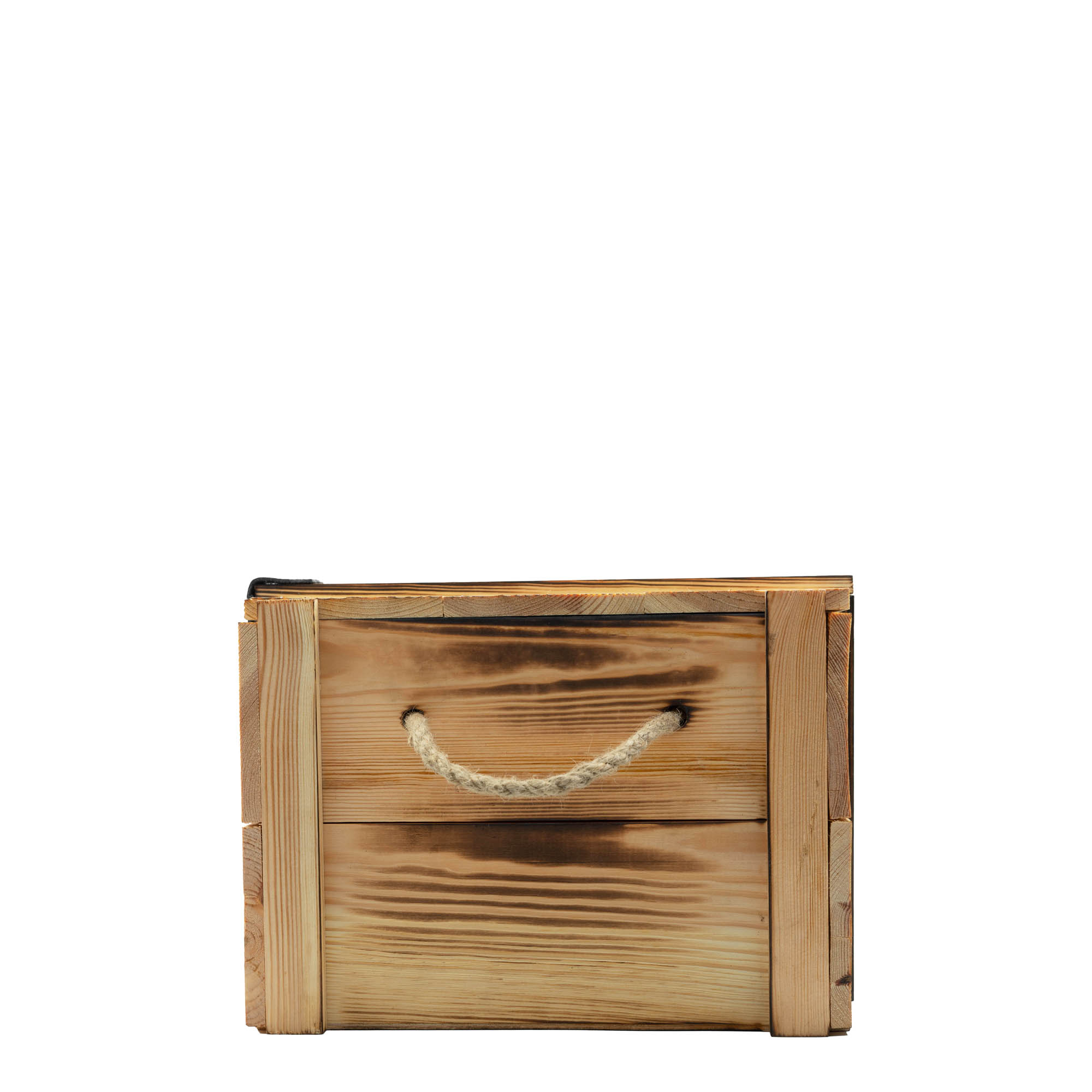 Wijnkist voor 6 flessen, rechthoekig, hout, beige Wijnkist voor 6 flessen, rechthoekig, hout, beige