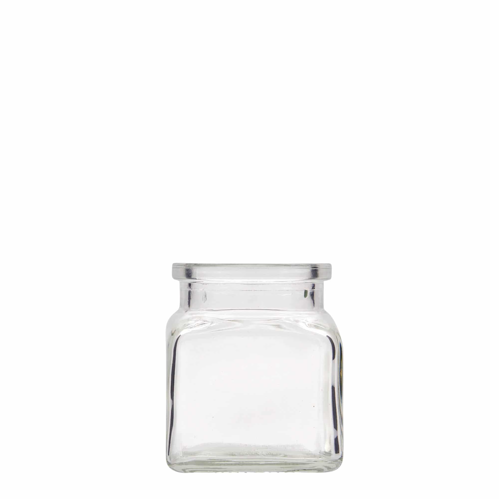 Pot met kurk, 120 ml, vierkant, monding: kurk Pot met kurk, 120 ml, vierkant, monding: kurk