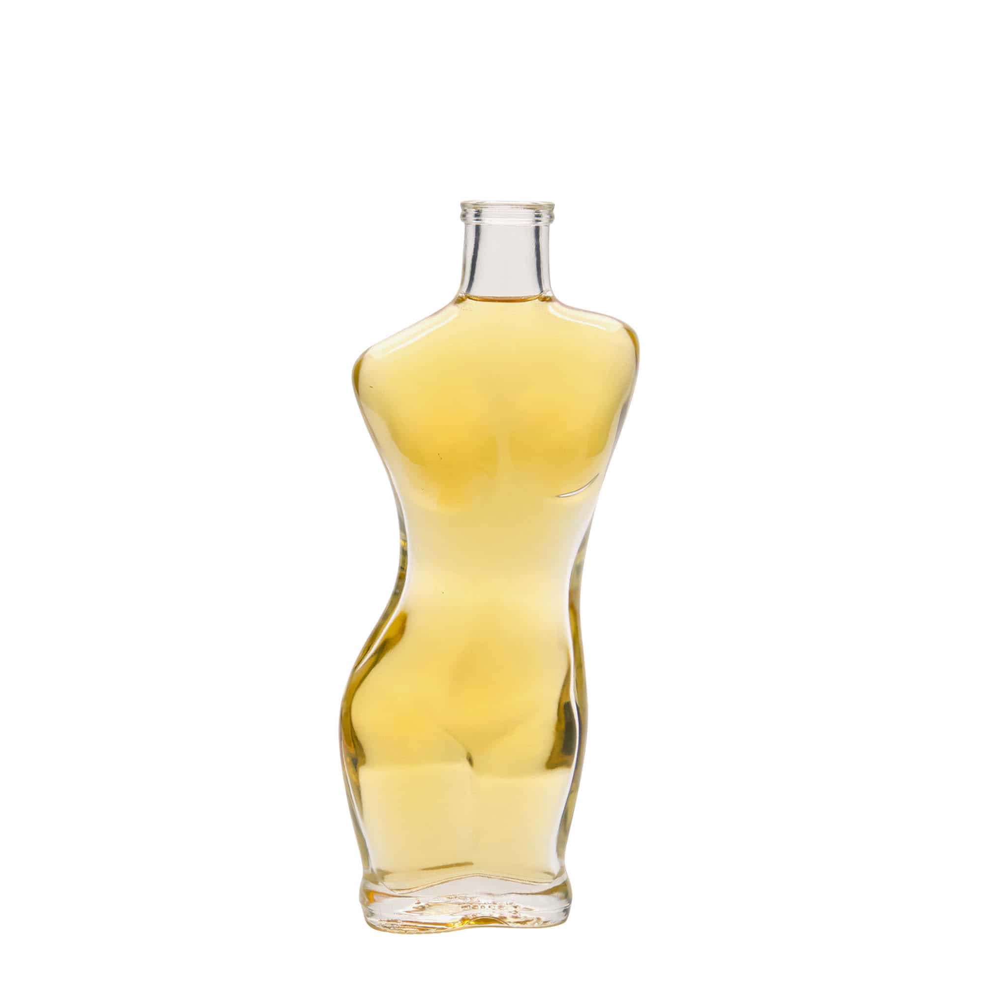 Glazen fles 'Eva', 200 ml, monding: kurk
