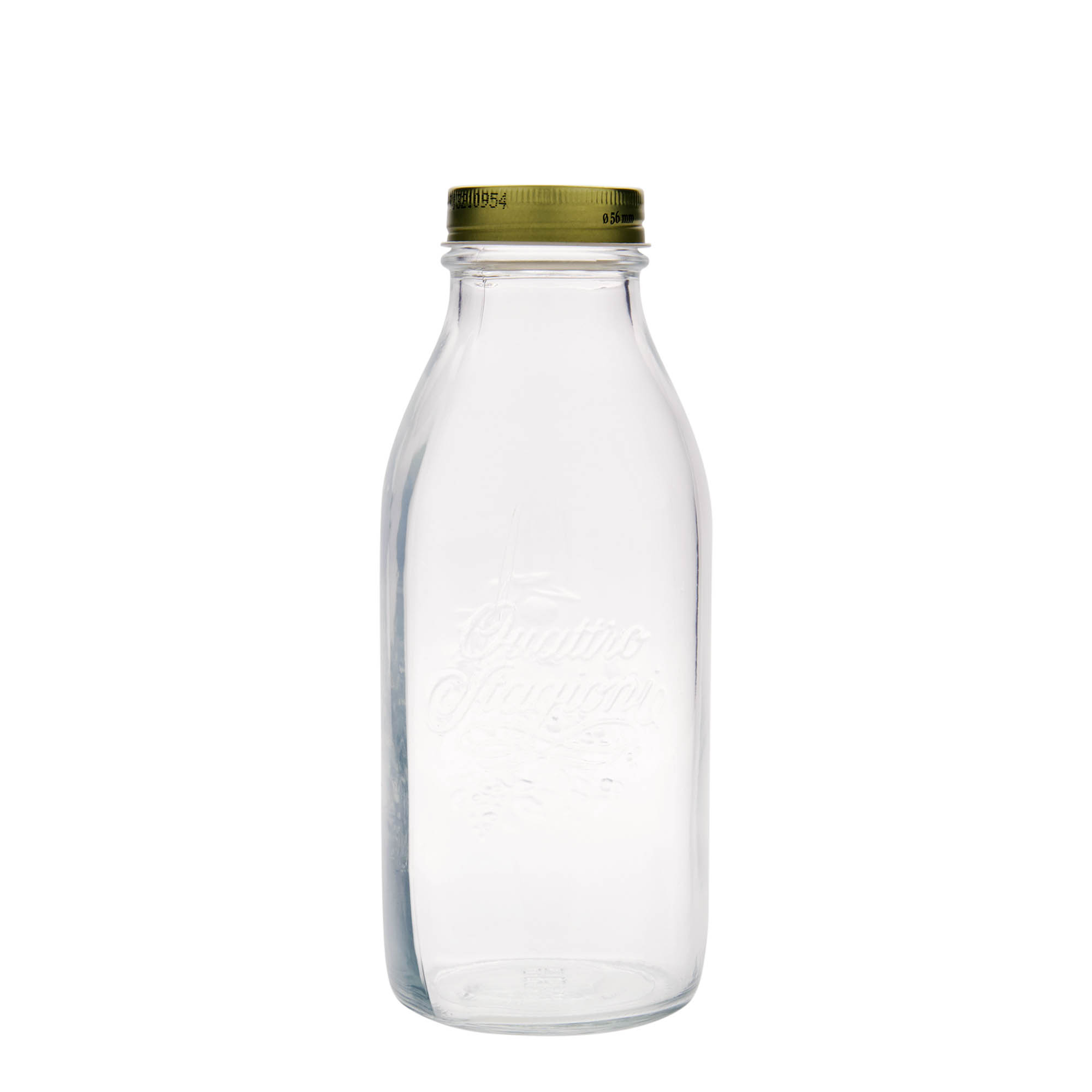 1.000 ml glazen fles 'Quattro Stagioni', opening: schroefdop 1.000 ml glazen fles 'Quattro Stagioni', opening: schroefdop