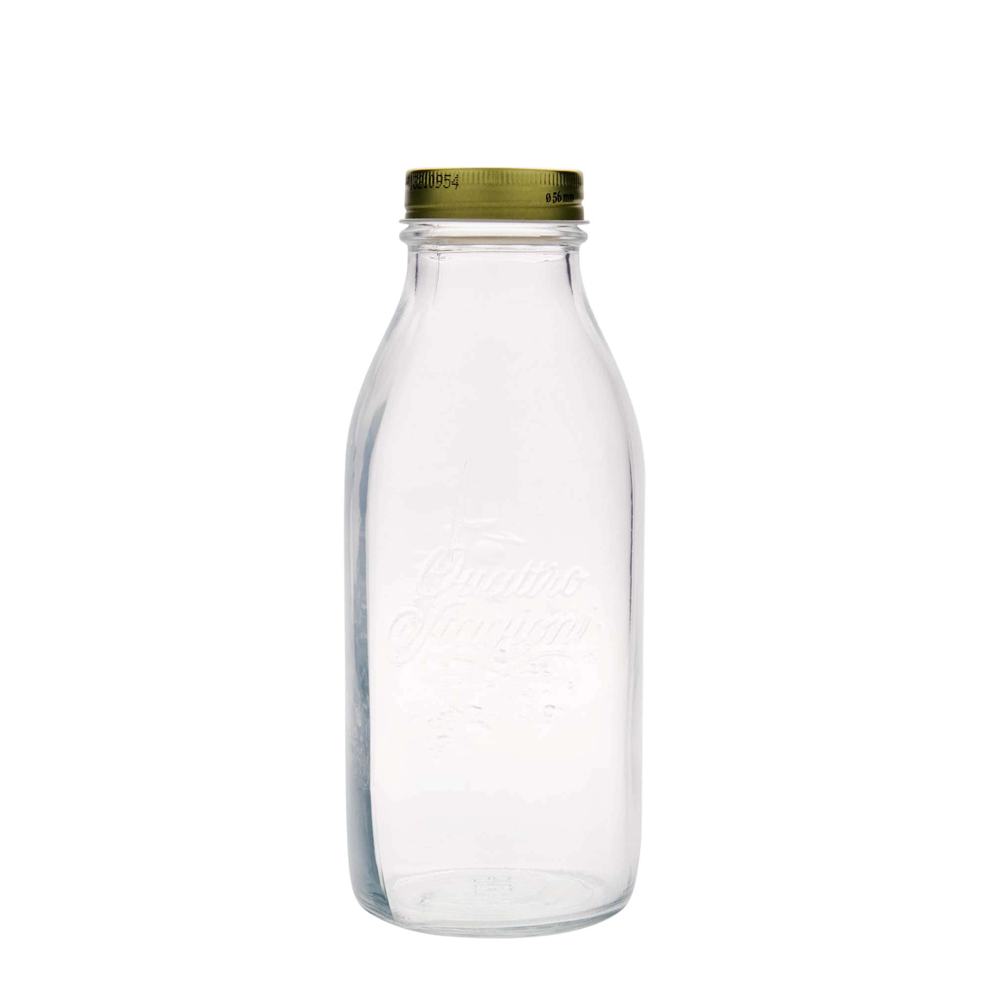 1.000 ml glazen fles 'Quattro Stagioni', opening: schroefdop