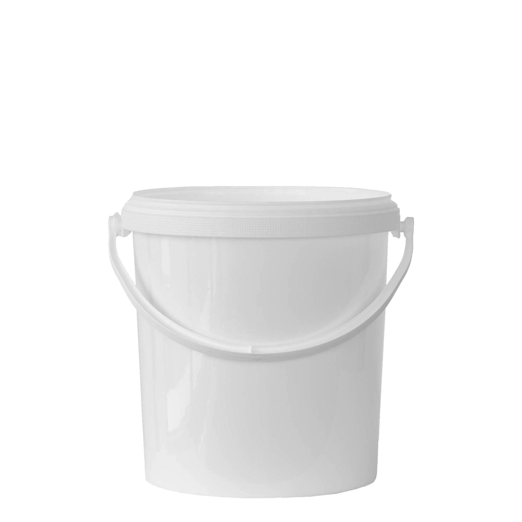 6 l emmer, PP-kunststof, wit