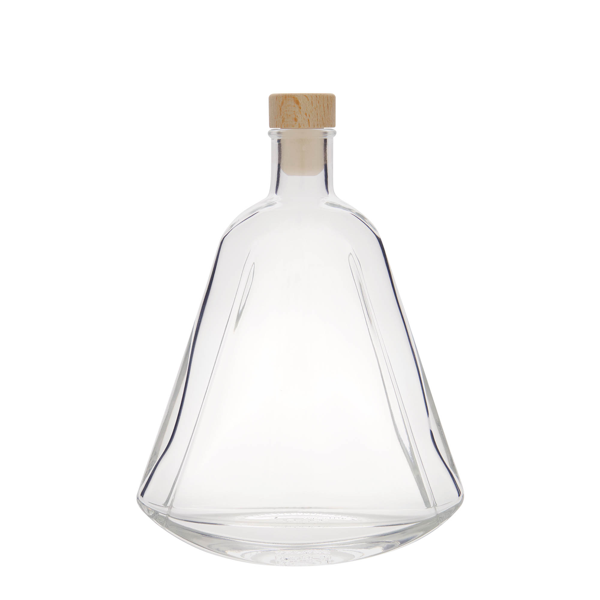 350 ml glazen fles 'Maurizio', ovaal, opening: kurk 350 ml glazen fles 'Maurizio', ovaal, opening: kurk
