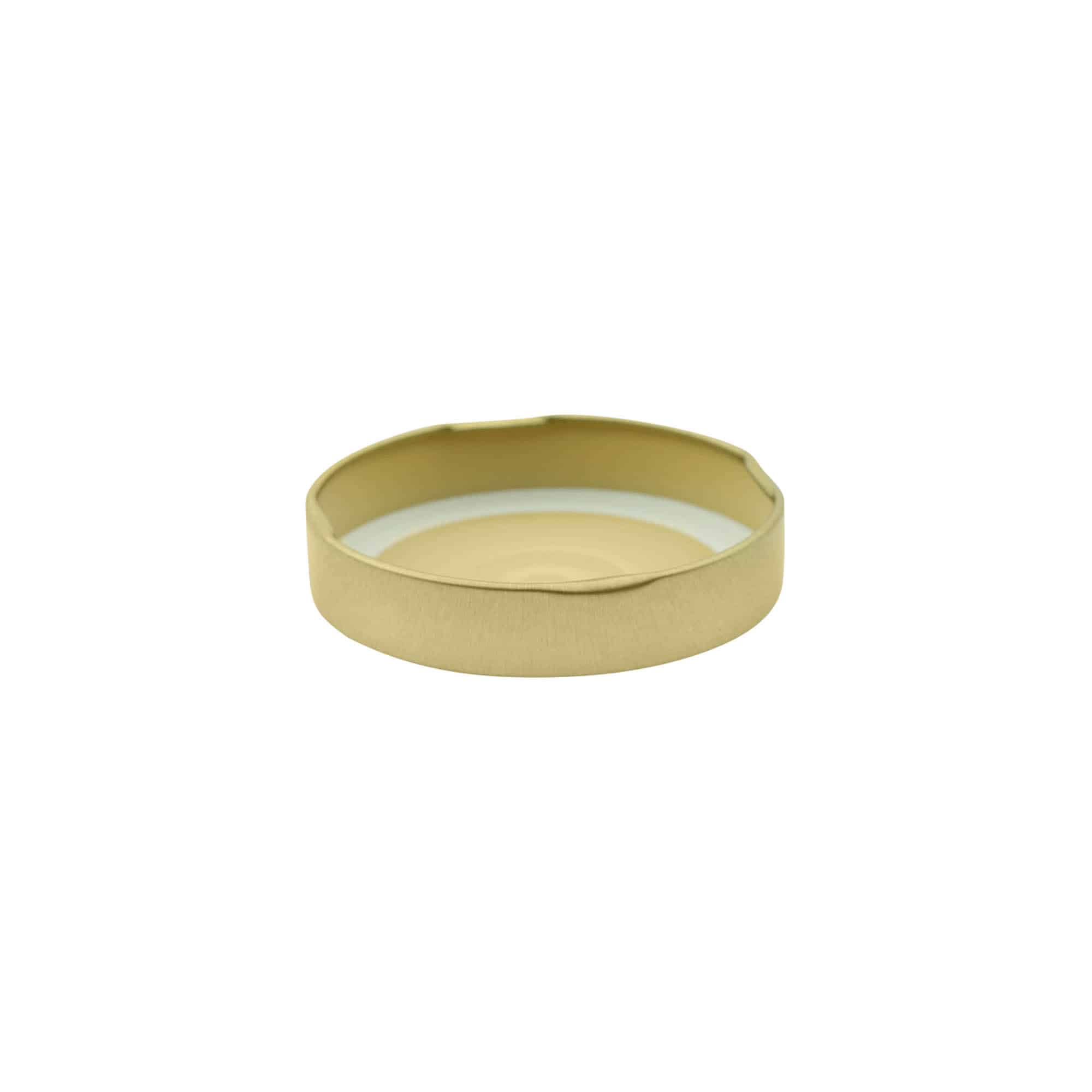Deep-Twist-Off-sluiting, wit blik, goud, voor monding: Deep-TO 66