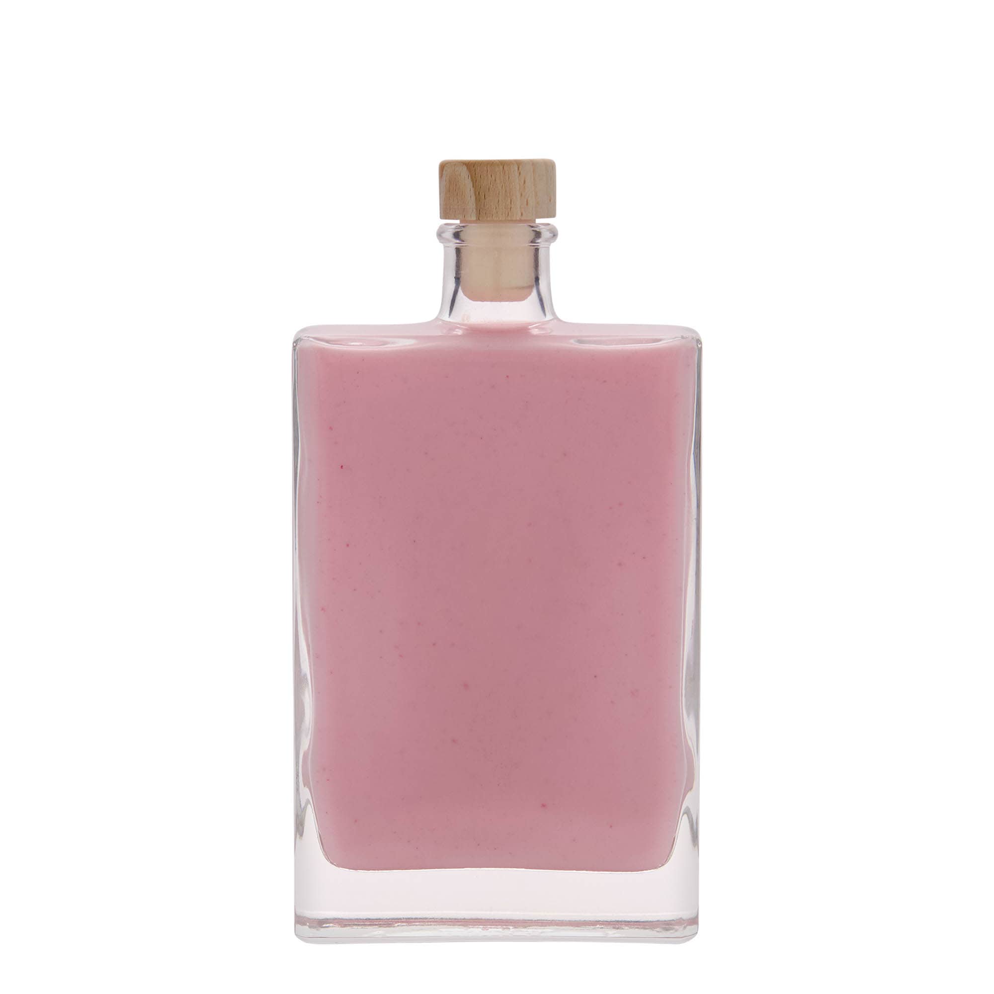 350 ml glazen fles 'Julia', rechthoekig, opening: kurk