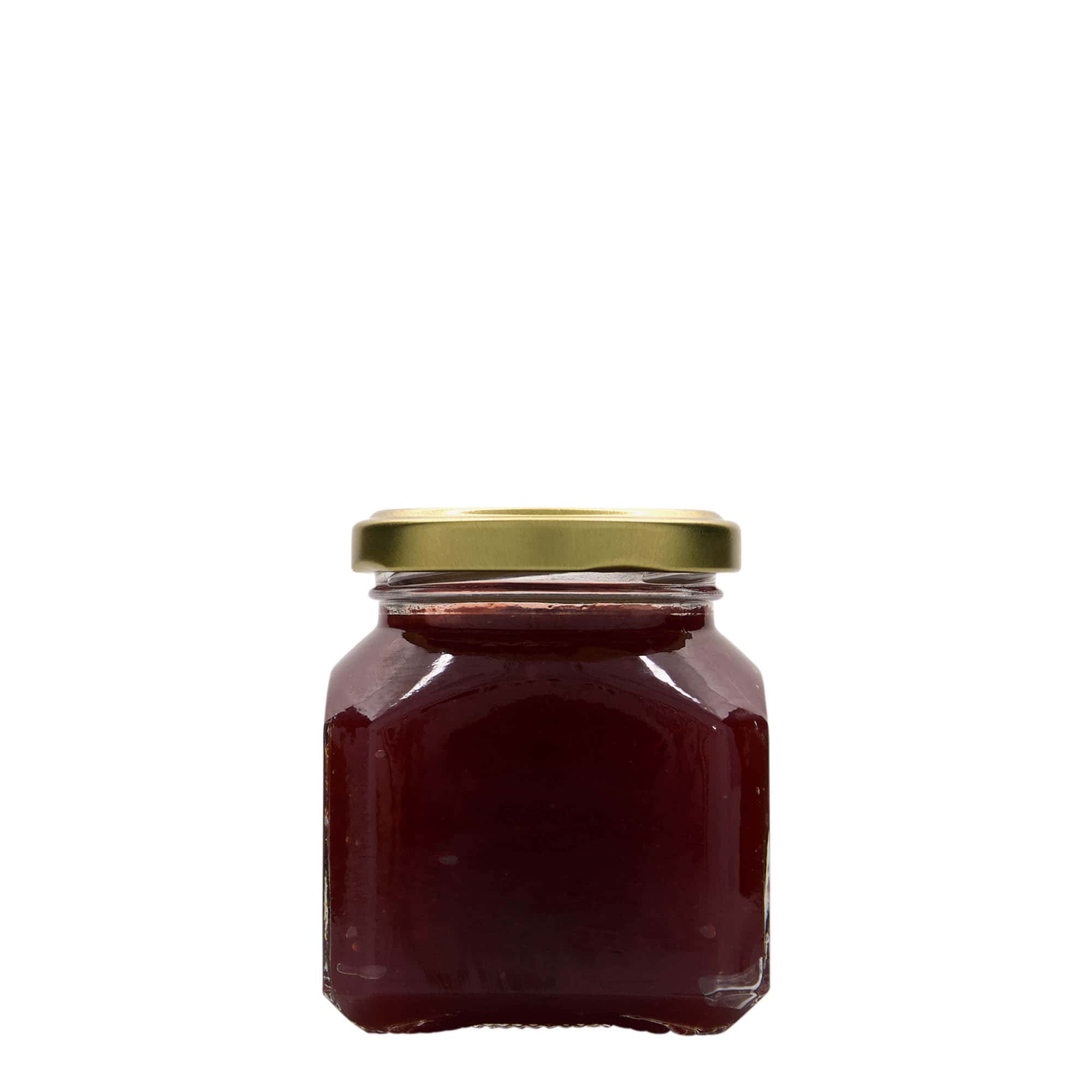 212 ml vierkantglas 'Mailand', opening: twist-off (TO 58)