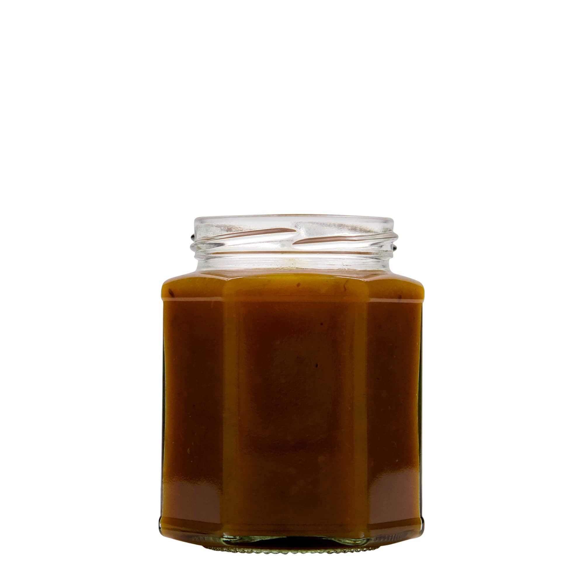 324 ml zeskantglas, opening: twist-off (TO 66) 324 ml zeskantglas, opening: twist-off (TO 66)