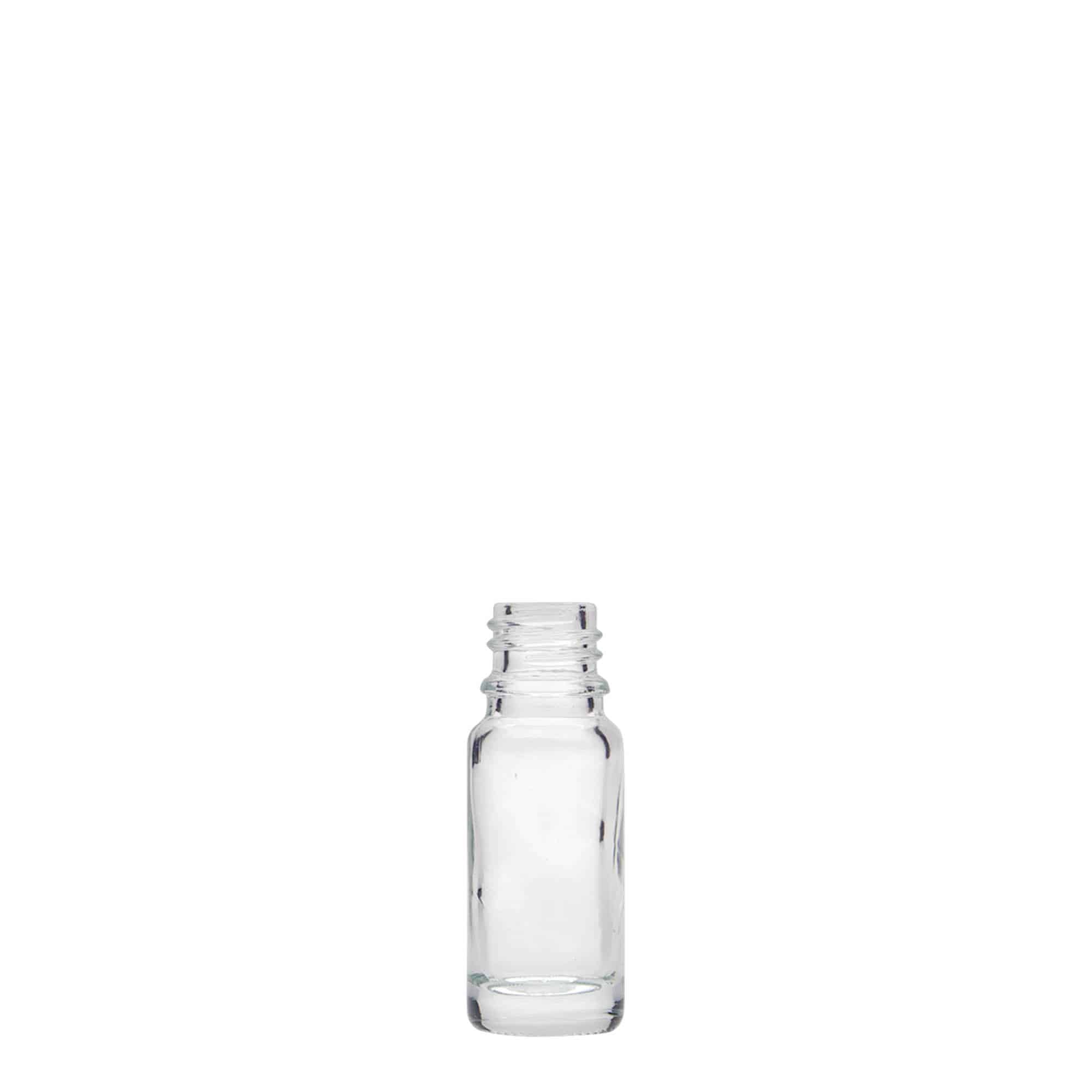 10 ml medicijnflesje, glas, opening: DIN 18