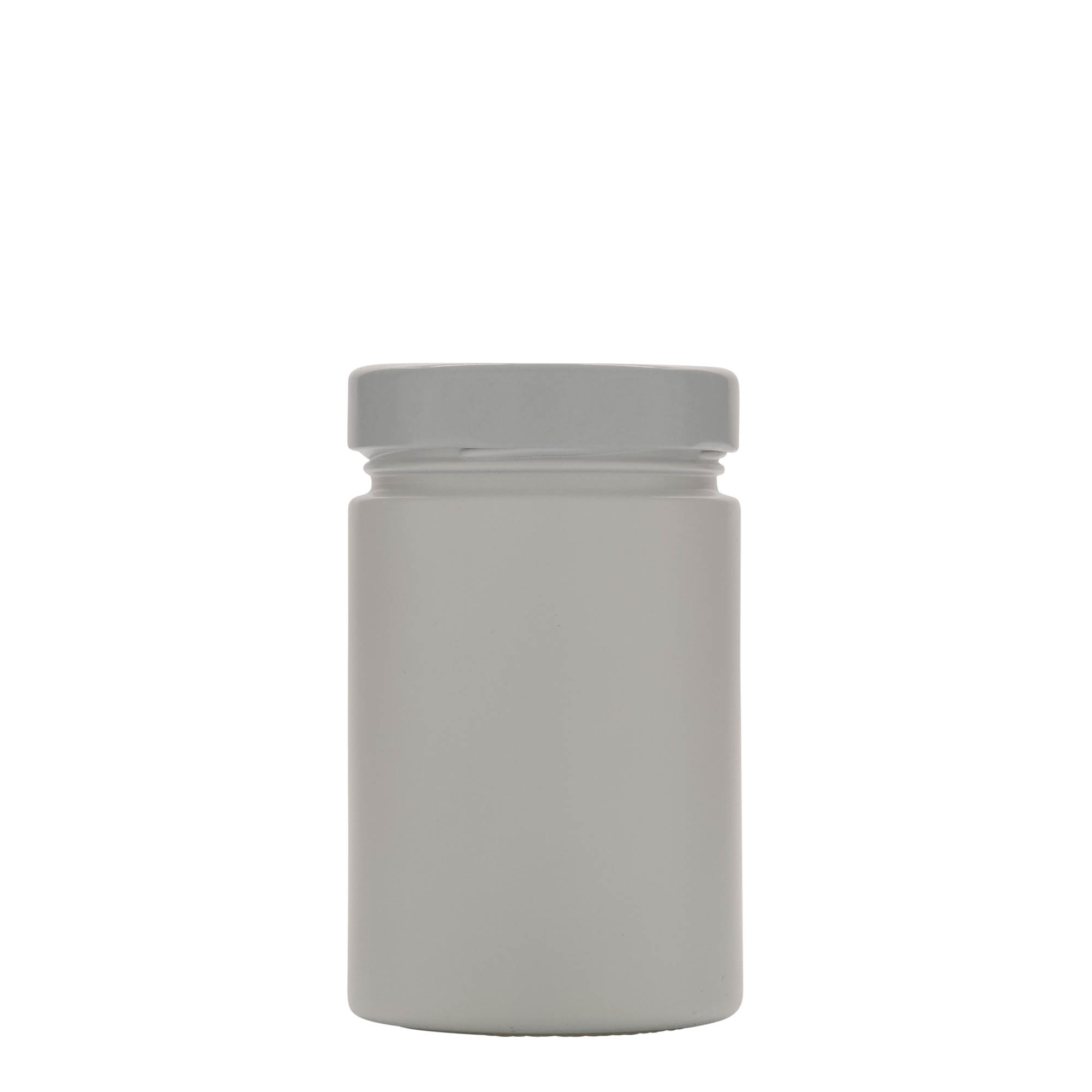327 ml ronde glas 'Aurora', wit, opening: Deep-Twist-Off (DTO 66)