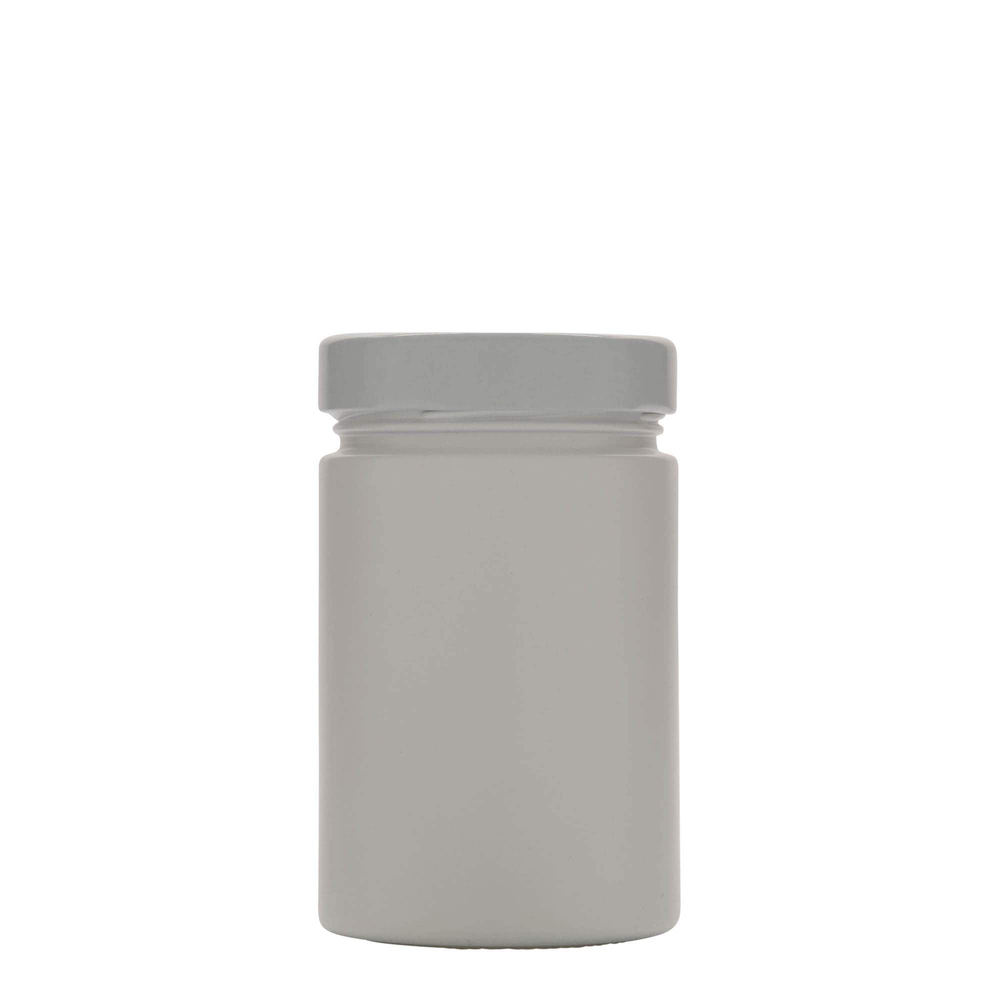 327 ml ronde glas 'Aurora', wit, opening: Deep-Twist-Off (DTO 66)