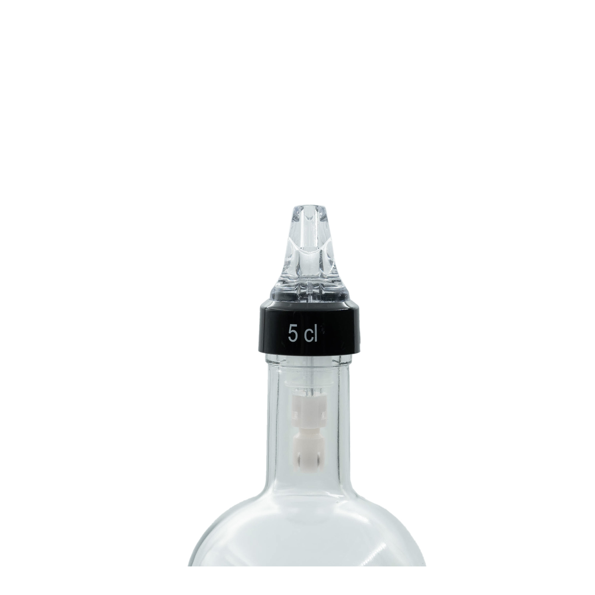 Doseerdop 'Auto Pour' 5 cl, PE-kunststof, transparant