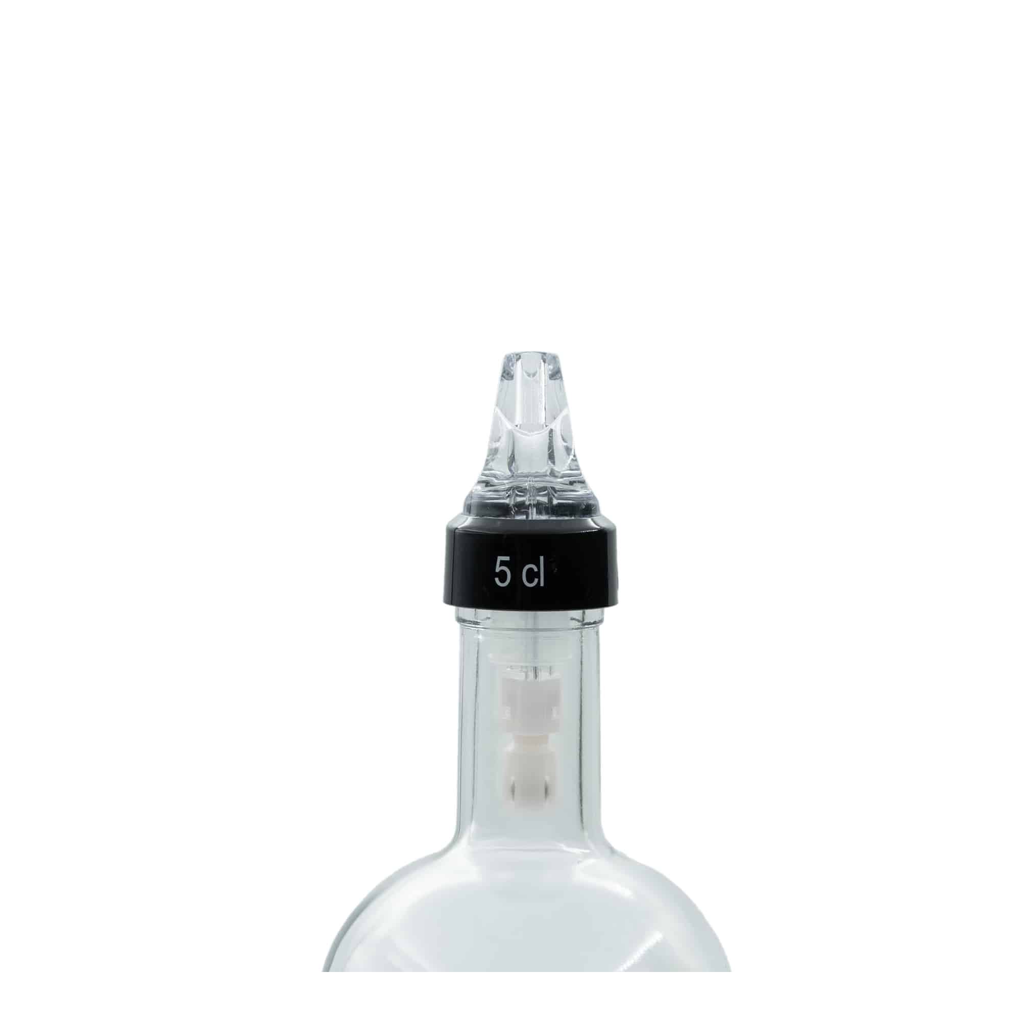 Doseerdop 'Auto Pour' 5 cl, PE-kunststof, transparant