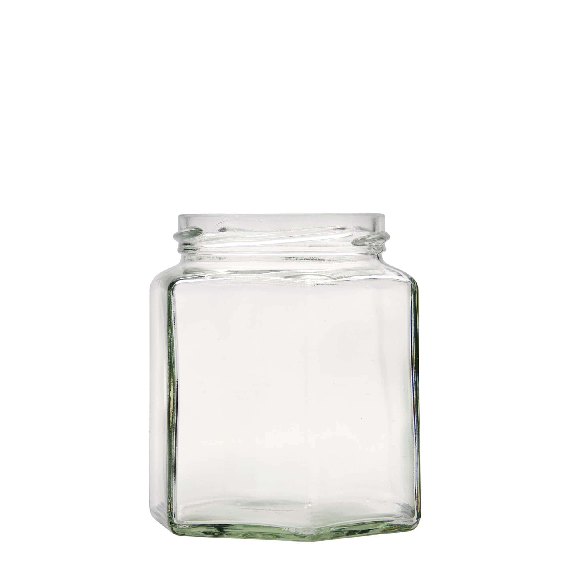390 ml zeskantglas, opening: twist-off (TO 70) 390 ml zeskantglas, opening: twist-off (TO 70)