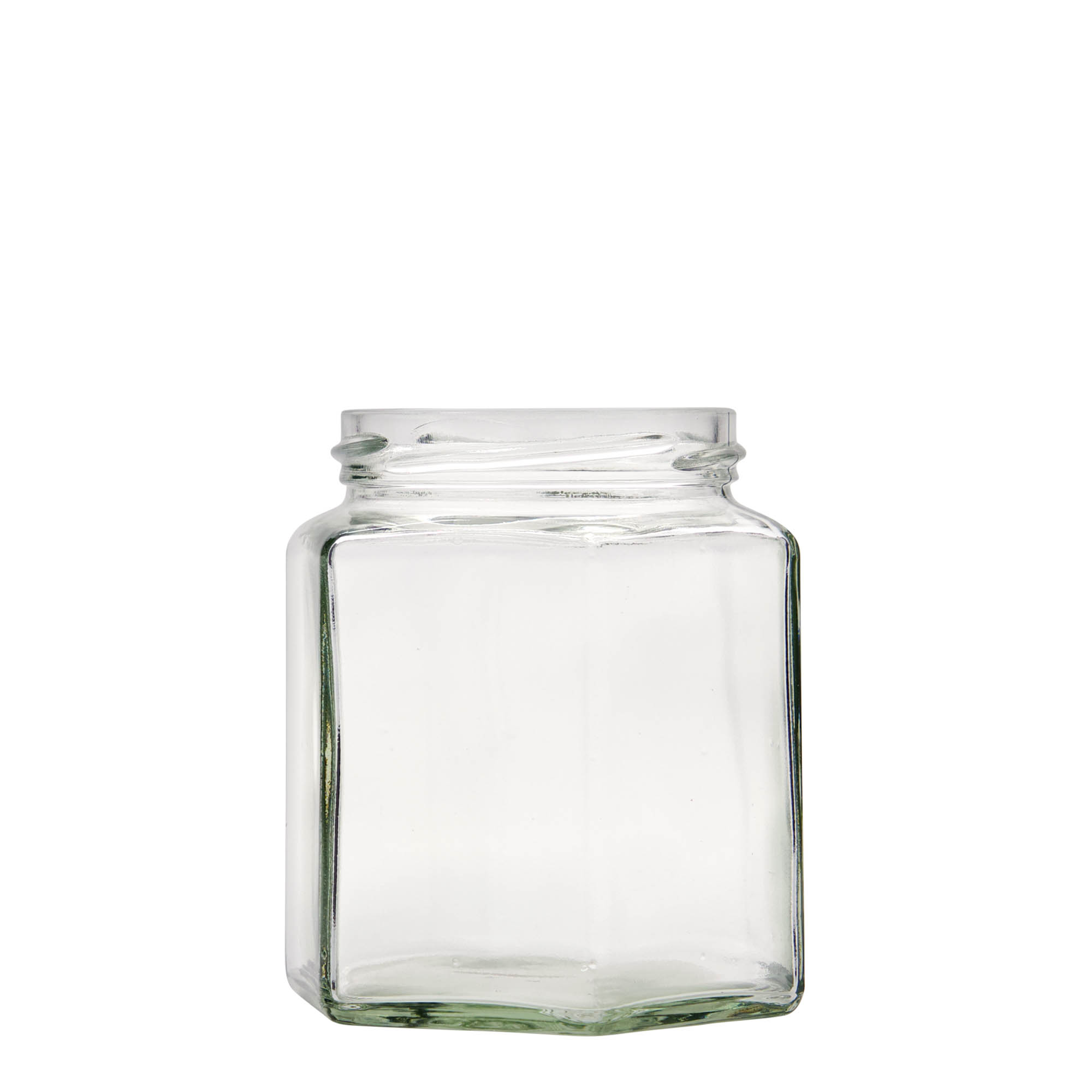 390 ml zeskantglas, opening: twist-off (TO 70) 390 ml zeskantglas, opening: twist-off (TO 70)