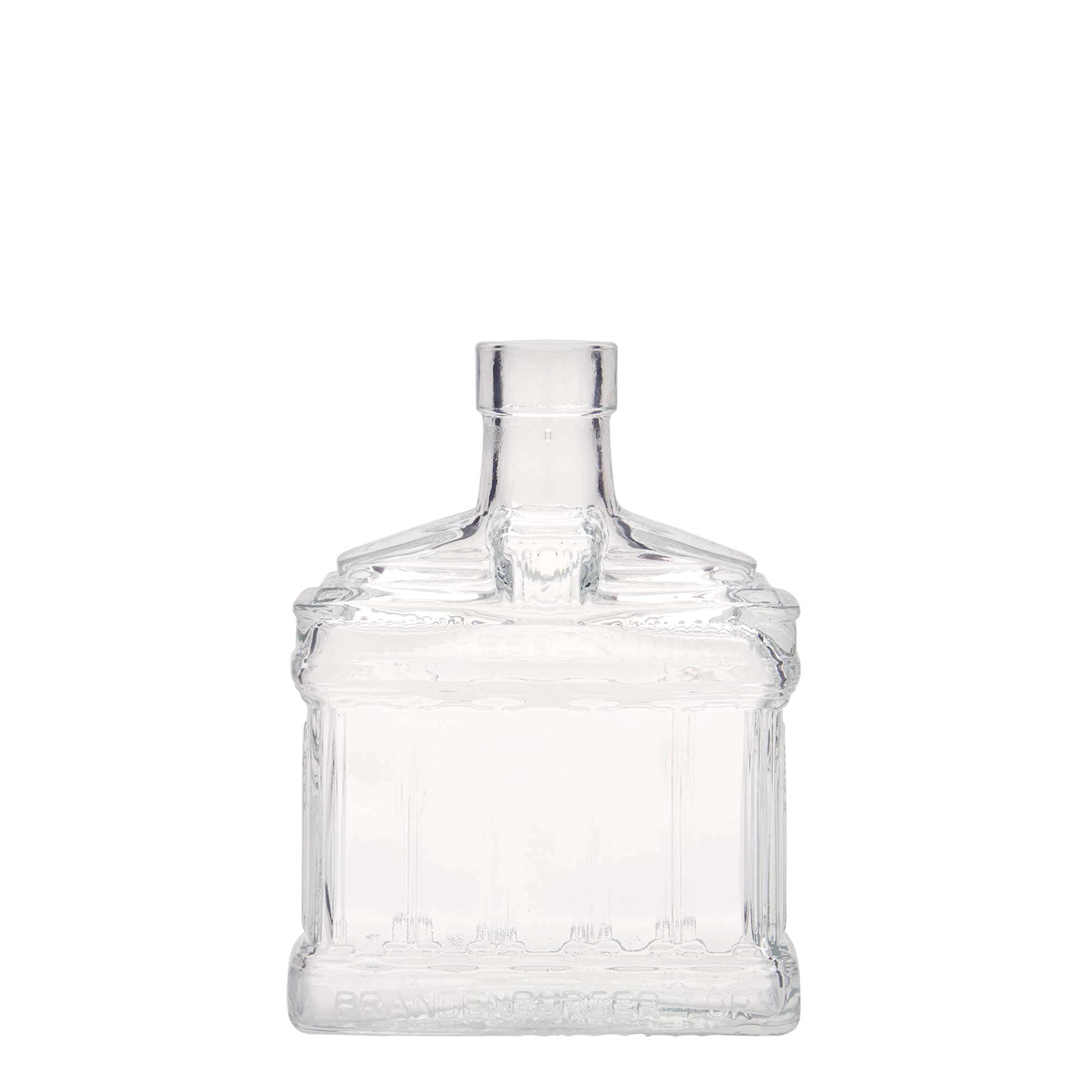 Glazen fles 'Brandenburger Tor', 200 ml, monding: kurk Glazen fles 'Brandenburger Tor', 200 ml, monding: kurk