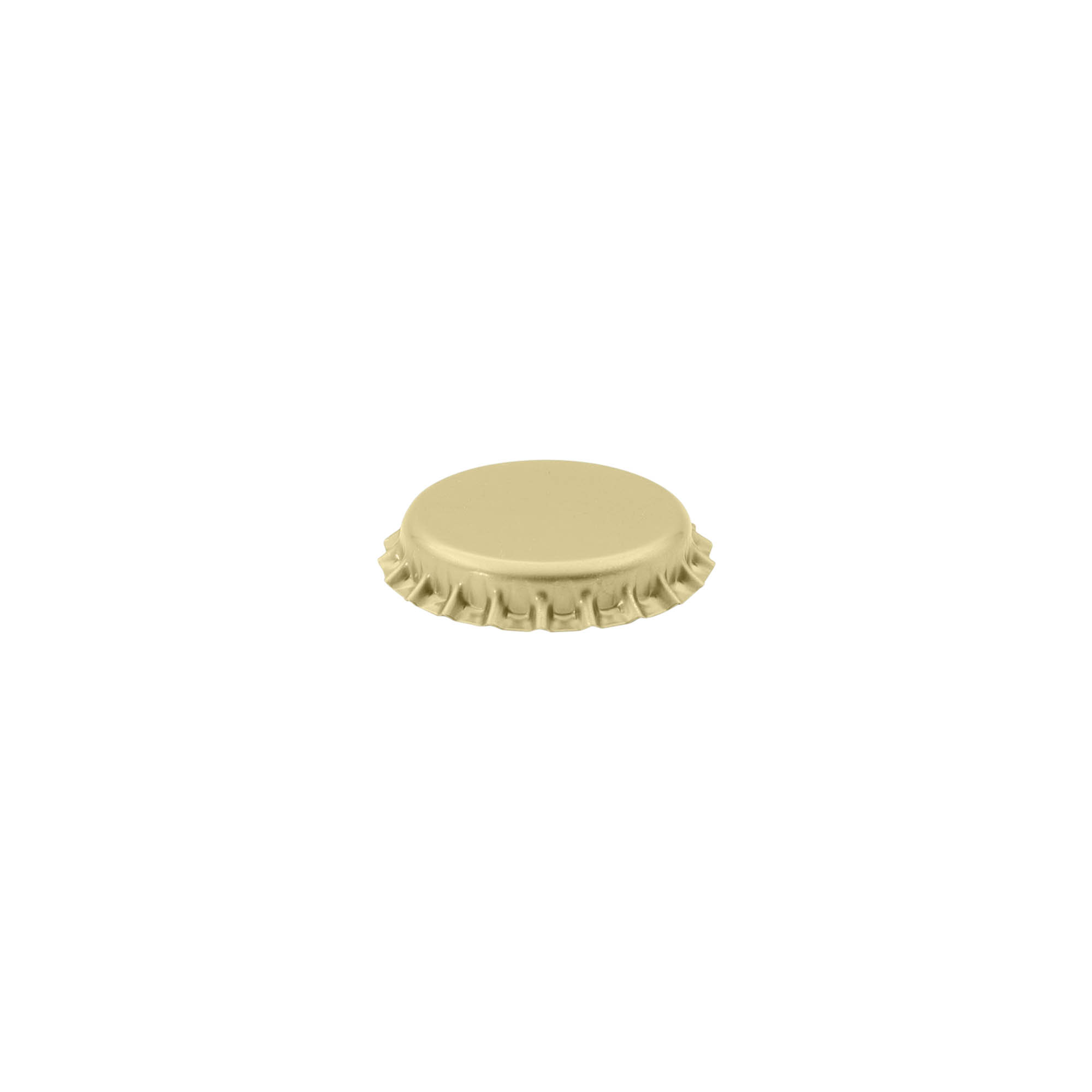 Kroonkurken 26 mm, metaal, goud Kroonkurken 26 mm, metaal, goud