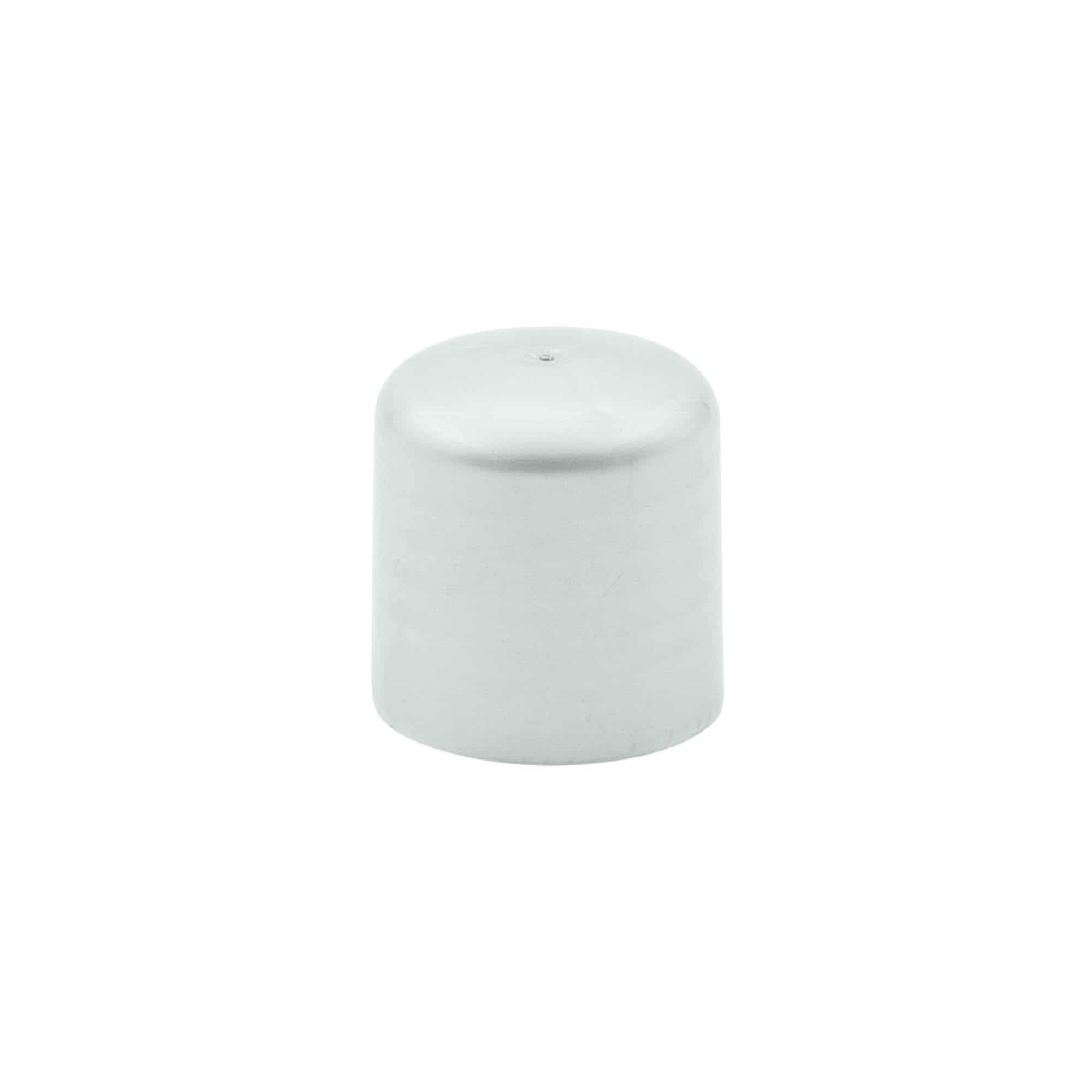 Schroefdop met spuitinzet, PP-kunststof, zilver, voor mondstuk: 24/410