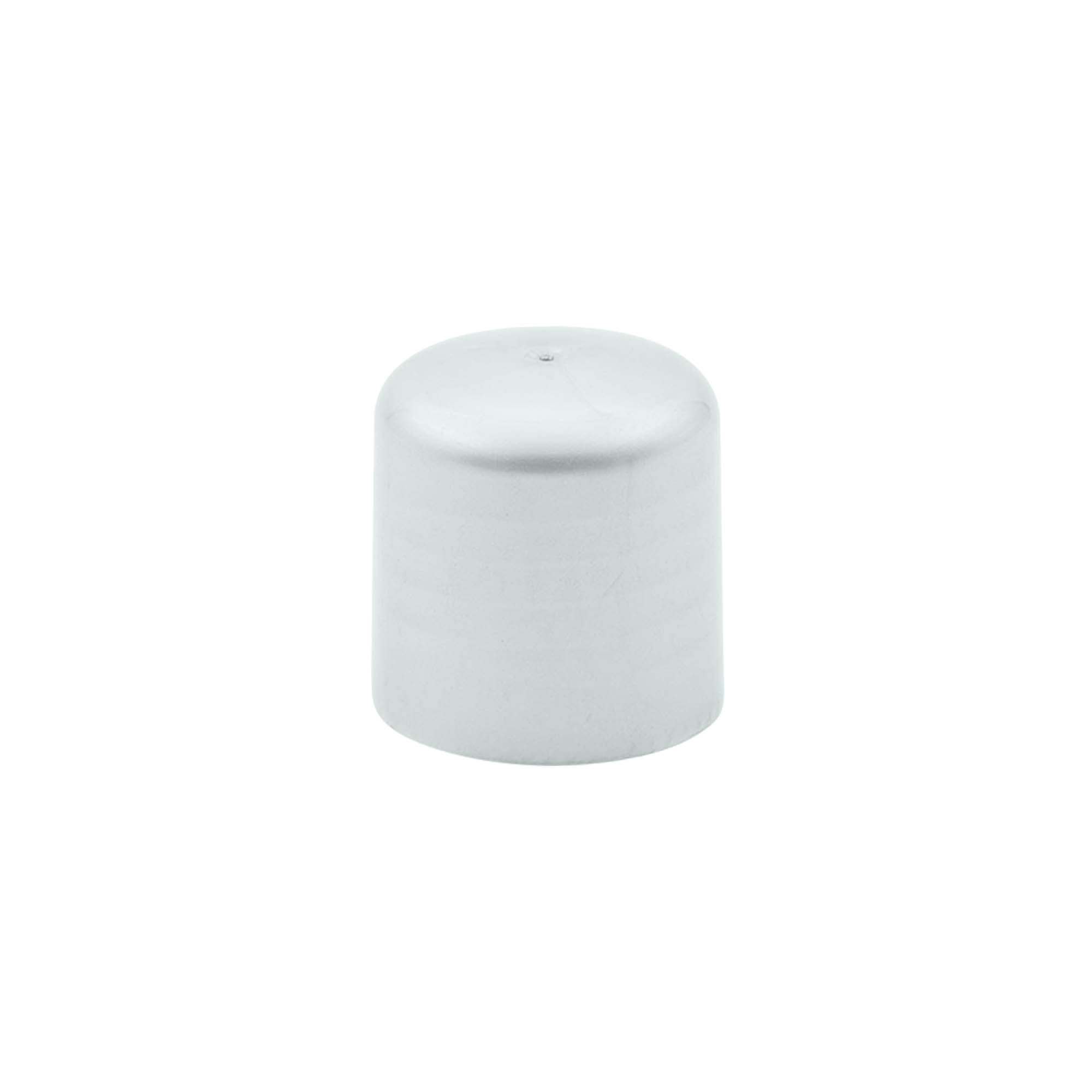 Schroefdop met spuitinzet, PP-kunststof, zilver, voor mondstuk: 24/410 Schroefdop met spuitinzet, PP-kunststof, zilver, voor mondstuk: 24/410