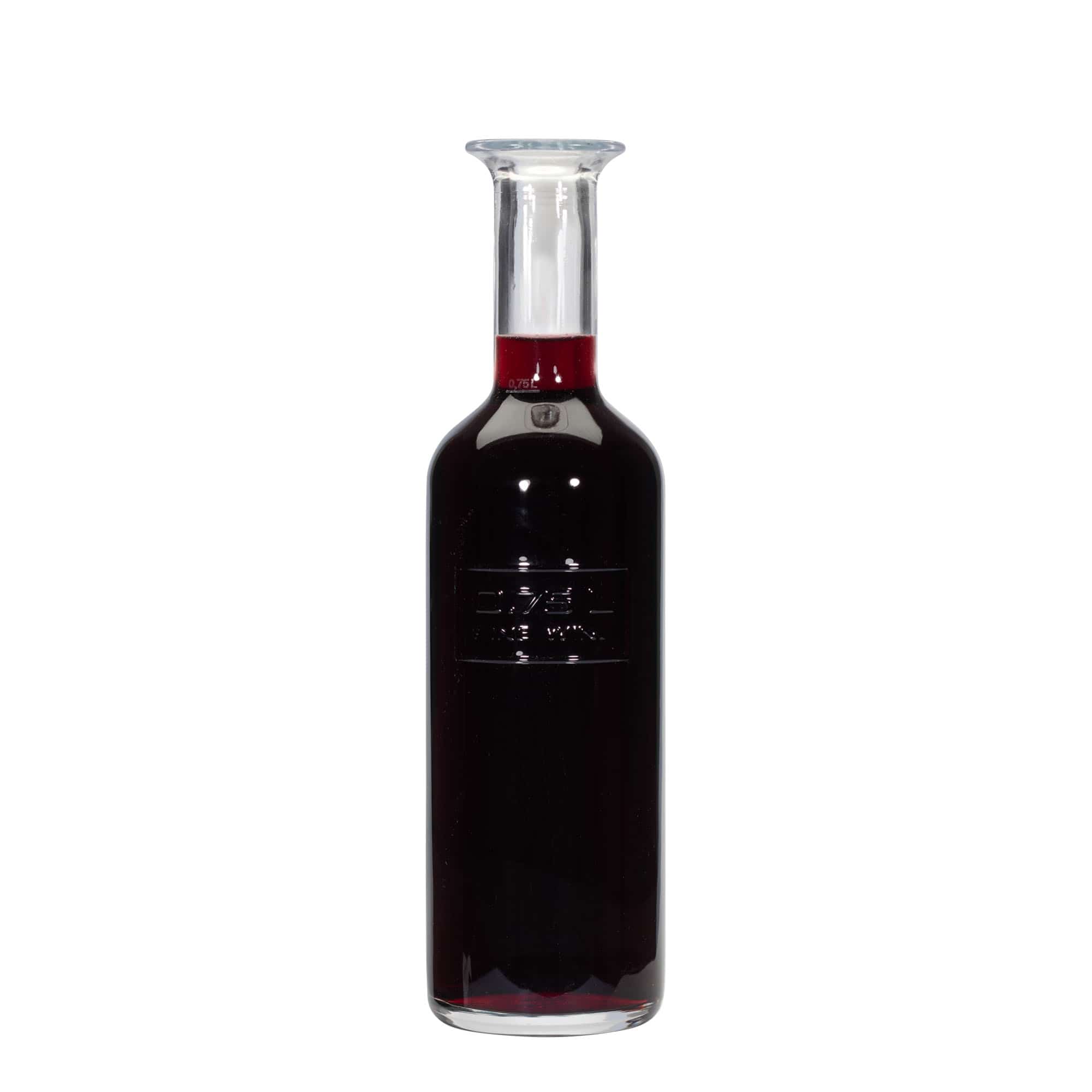 750 ml glazen fles 'Optima Fine Wine', hals: kurk