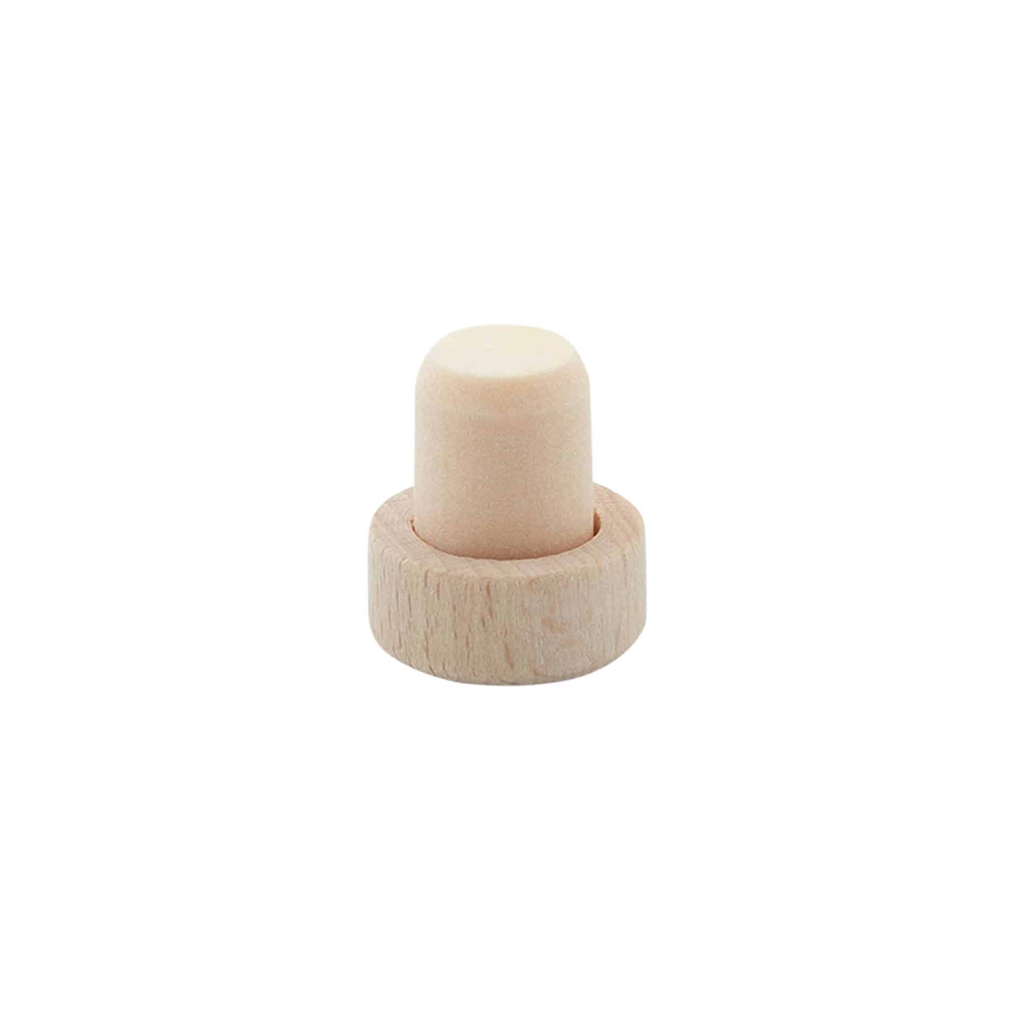 Dopkurk, 14 mm, hout, voor monding: kurk