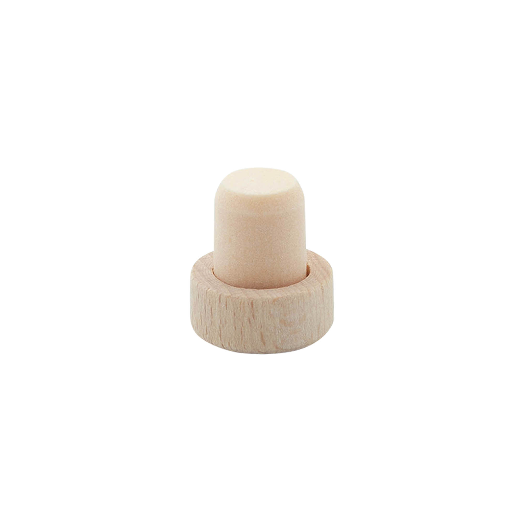 Dopkurk, 14 mm, hout, voor monding: kurk