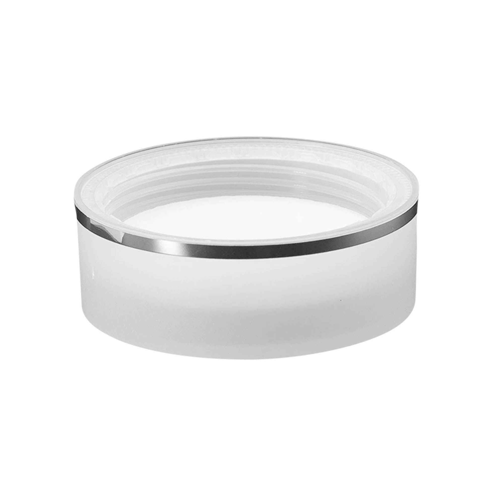 Schroefdop 'Clear/Platin Edition', PP-kunststof, wit, voor monding: 53/2P