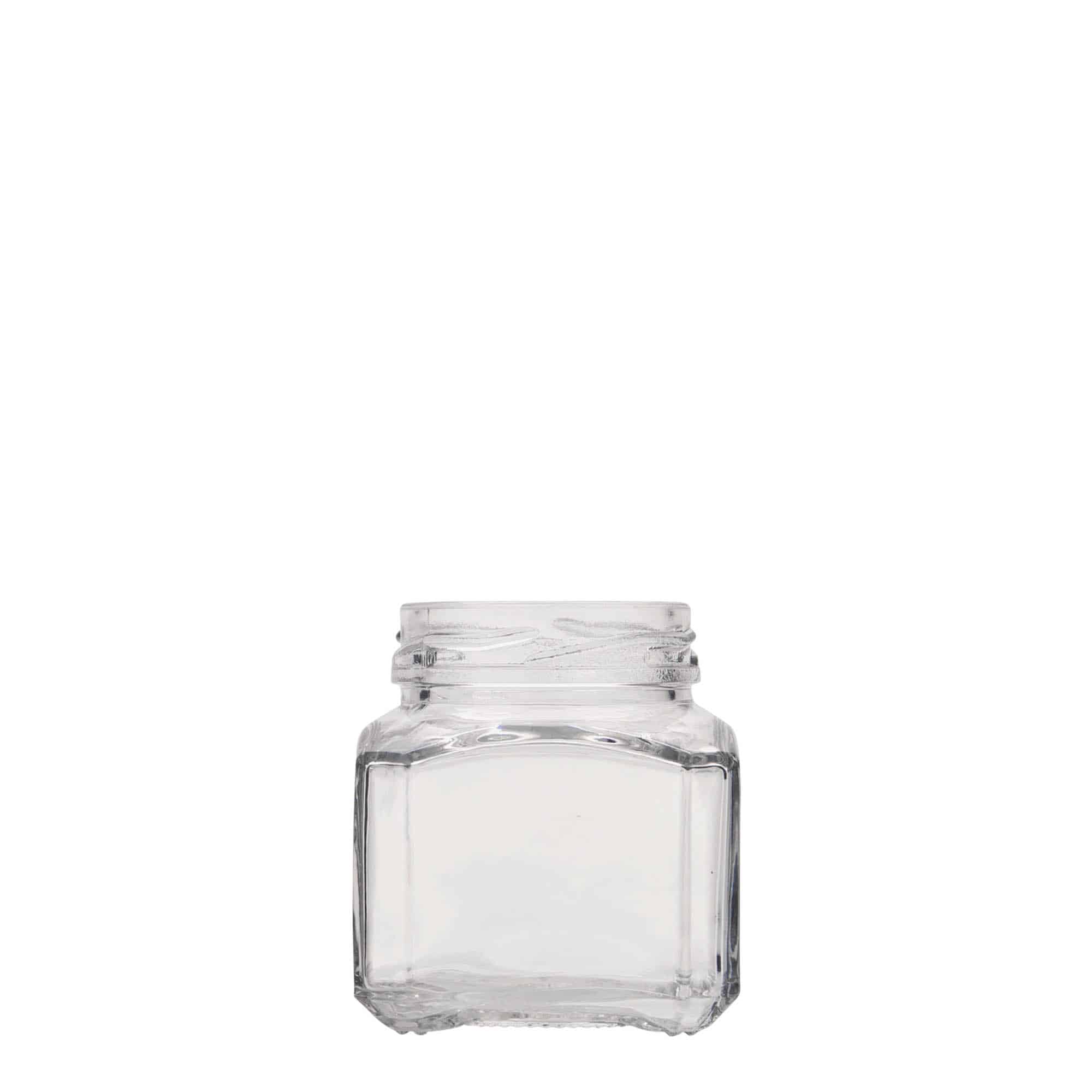 Vierkante pot 'Milaan', 106 ml, monding: twist-off (TO 48) Vierkante pot 'Milaan', 106 ml, monding: twist-off (TO 48)