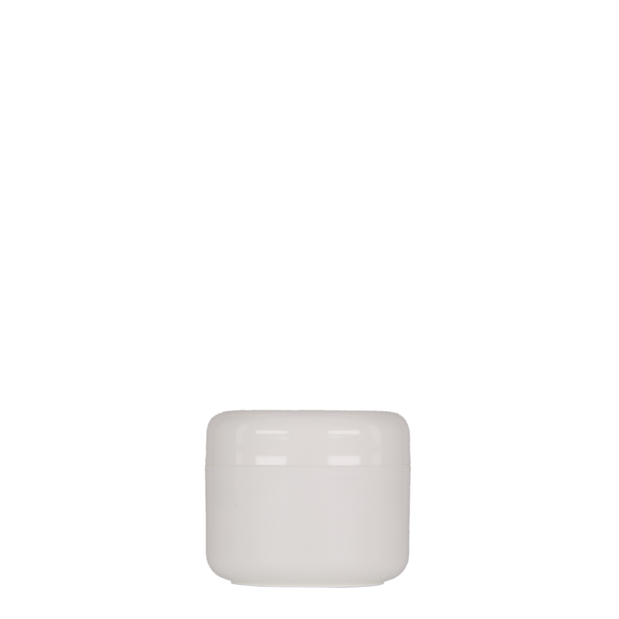 30 ml kunststofpot 'Bianca', PP, wit, opening: schroefdop