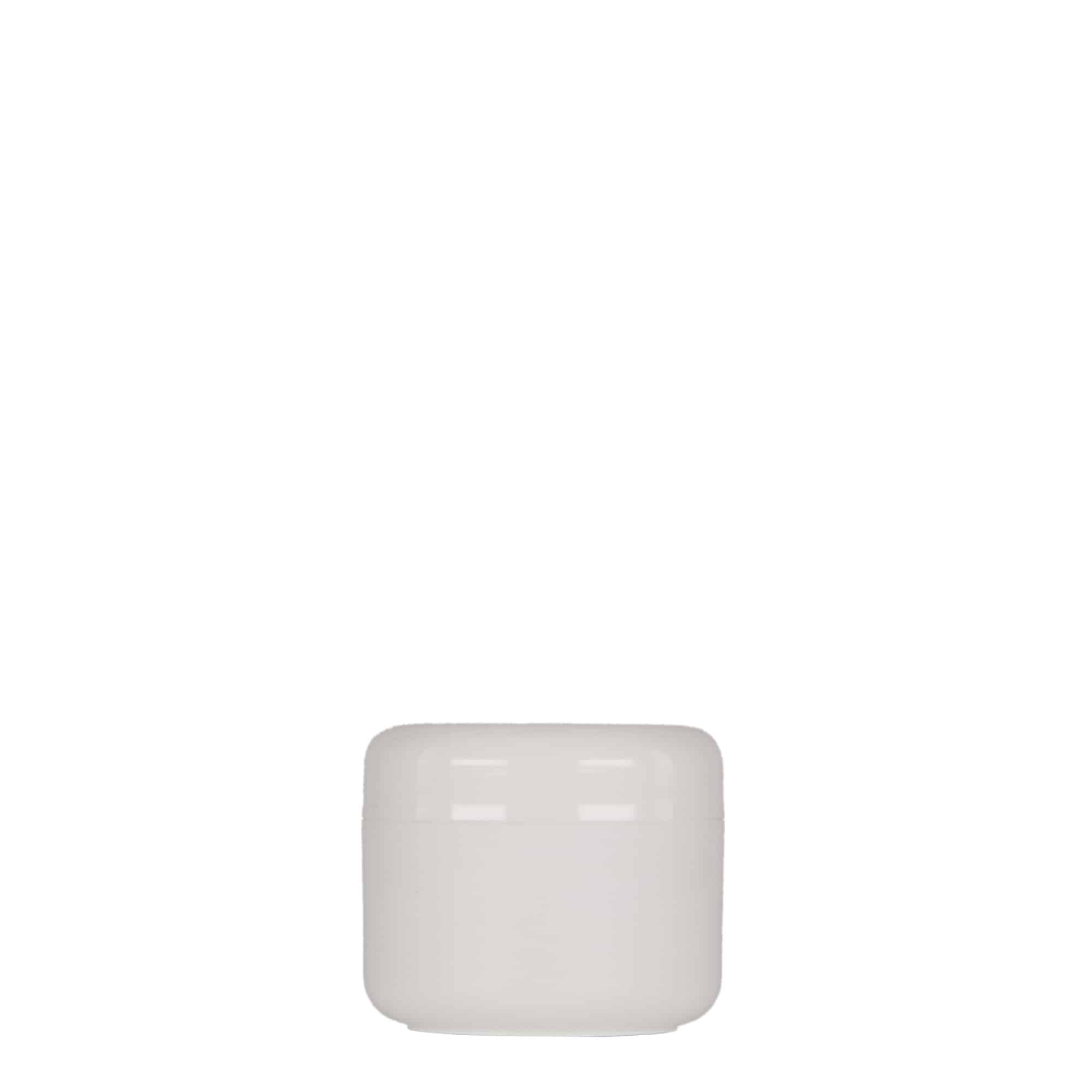 30 ml kunststofpot 'Bianca', PP, wit, opening: schroefdop
