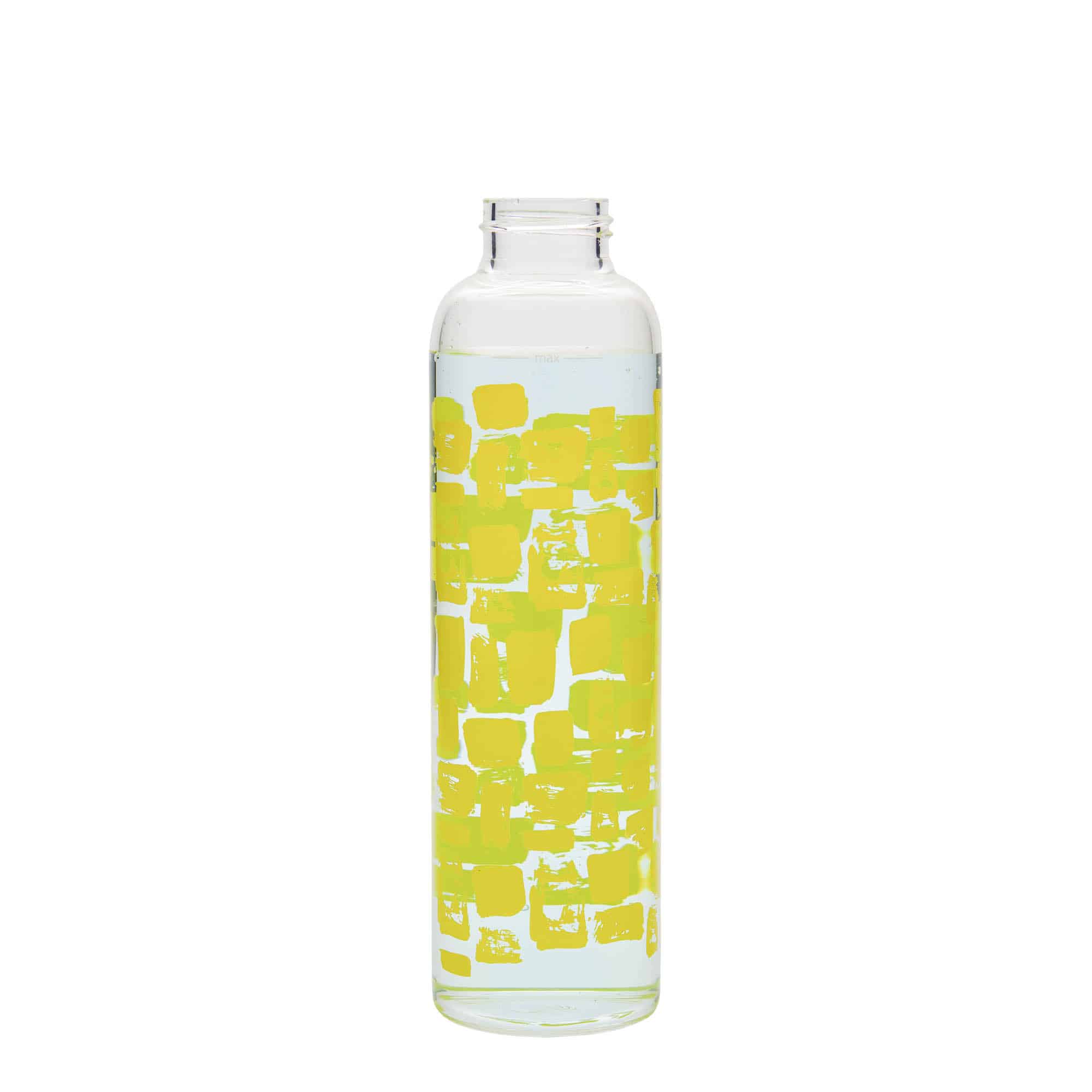 Drinkfles 'Perseus', 500 ml, motief: Gele rechthoeken, monding: schroefsluiting Drinkfles 'Perseus', 500 ml, motief: Gele rechthoeken, monding: schroefsluiting