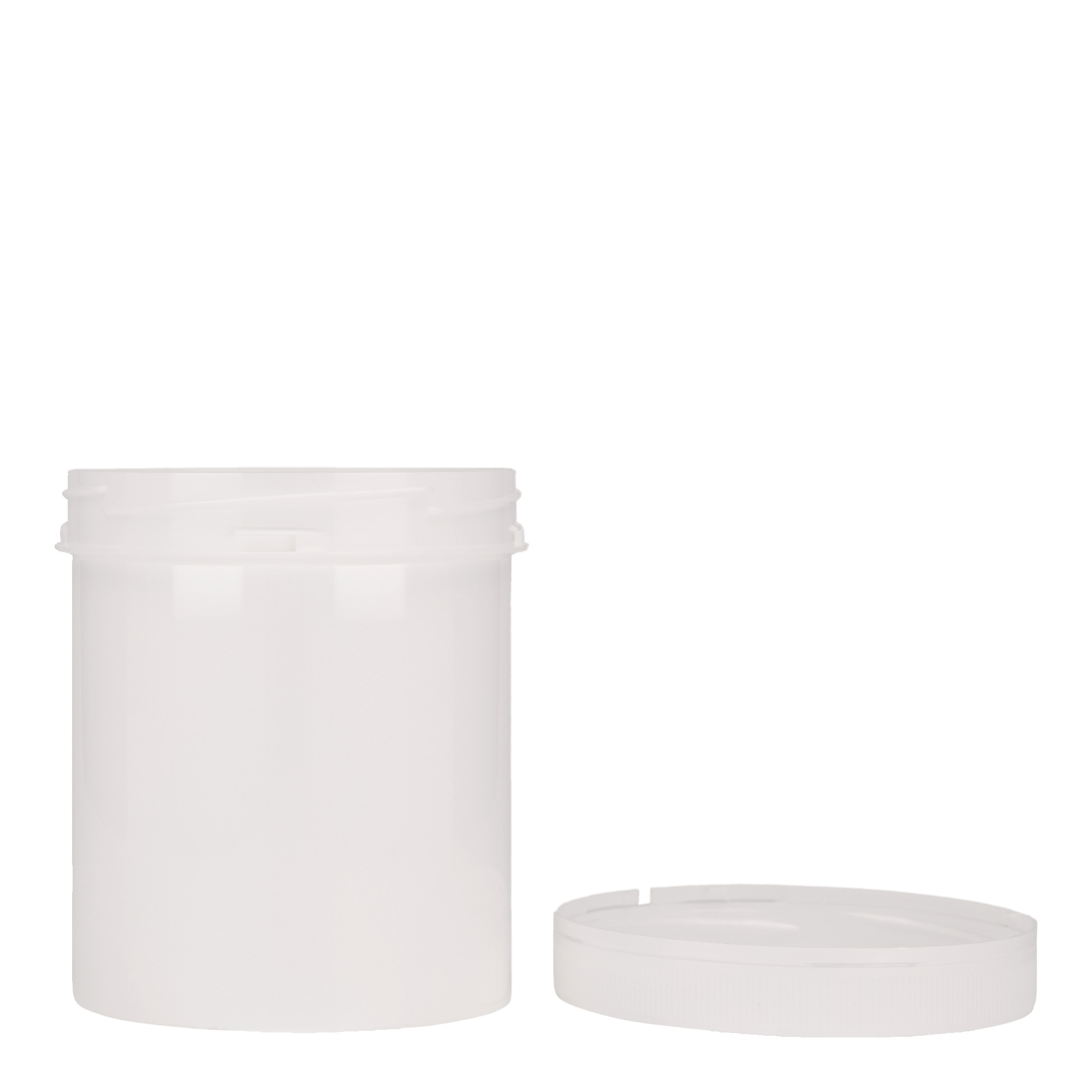 500 ml kunststofbus 'Securilock', PP, wit, opening: schroefdop