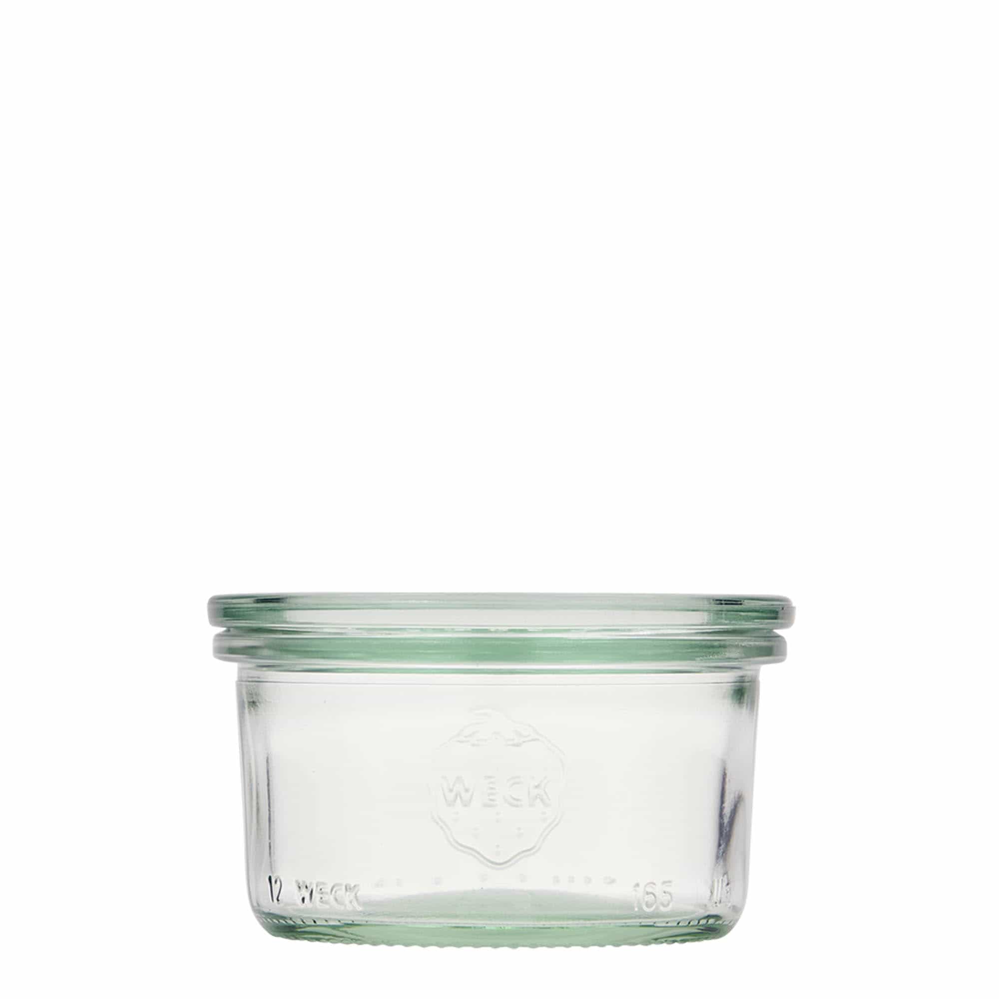 12x 165 ml WECK-stortglas met glazen deksel RR 80