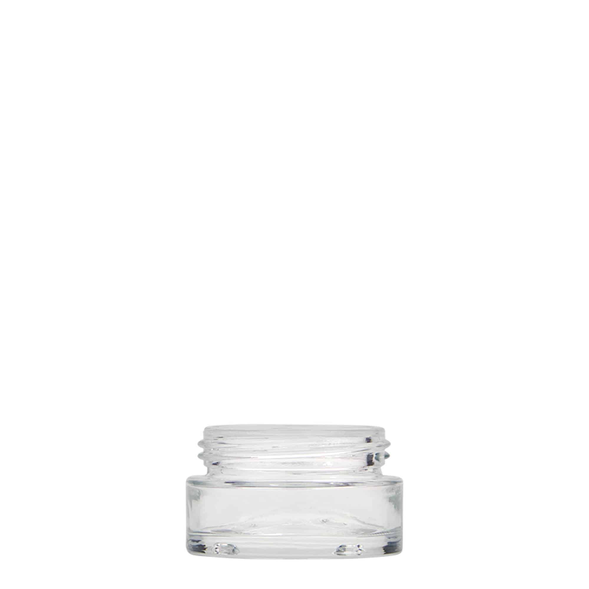 15 ml potje 'Clear Edition', glas, opening: schroefdop