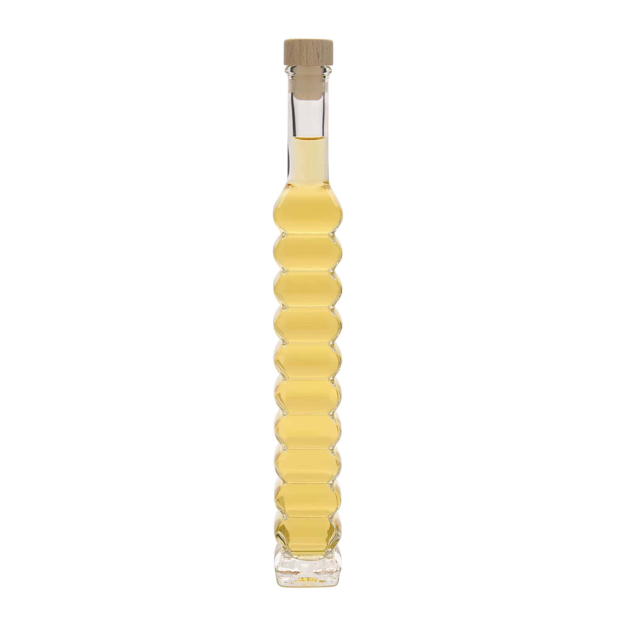 200 ml glazen fles 'Roma, vierkant, opening: kurk'