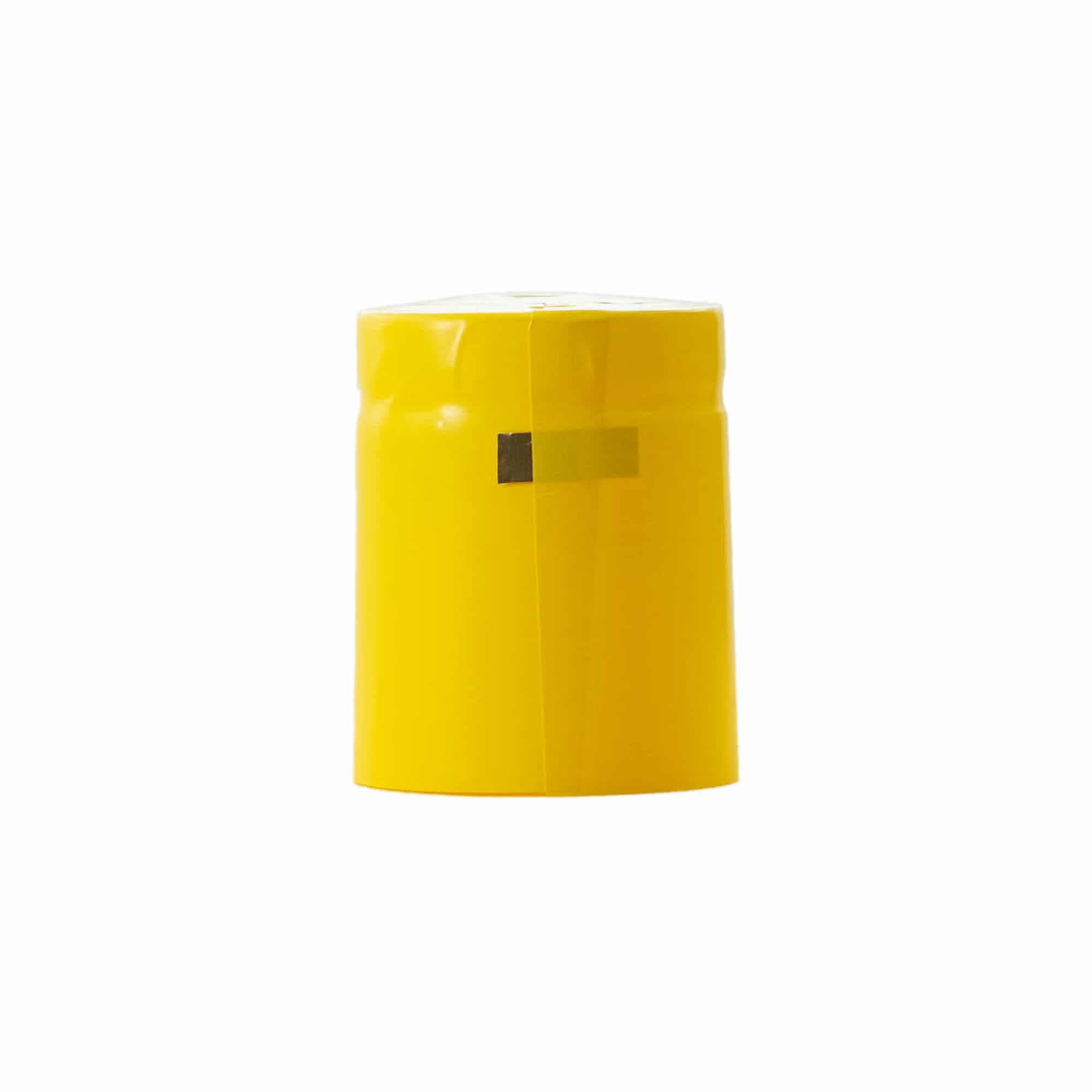 Krimpcapsule 32x41, pvc-kunststof, geel