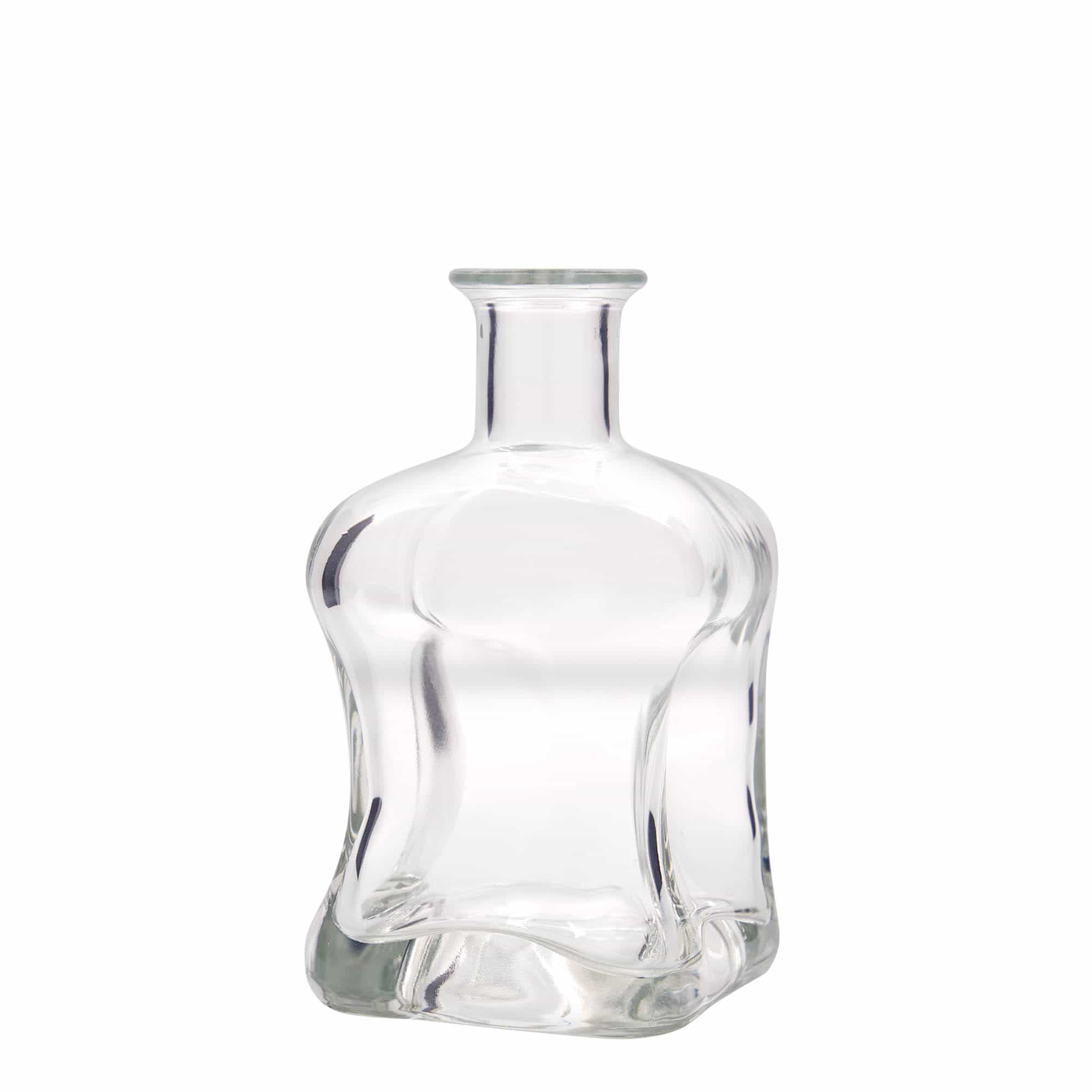 500 ml glazen fles 'Dublin', vierkant, opening: kurk
